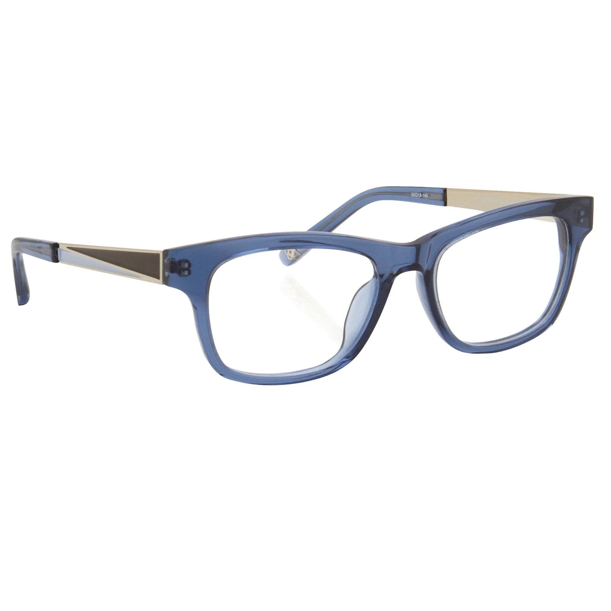 Oscar De La Renta Eyeglasses D-Frame Blue and Clear - Image 3