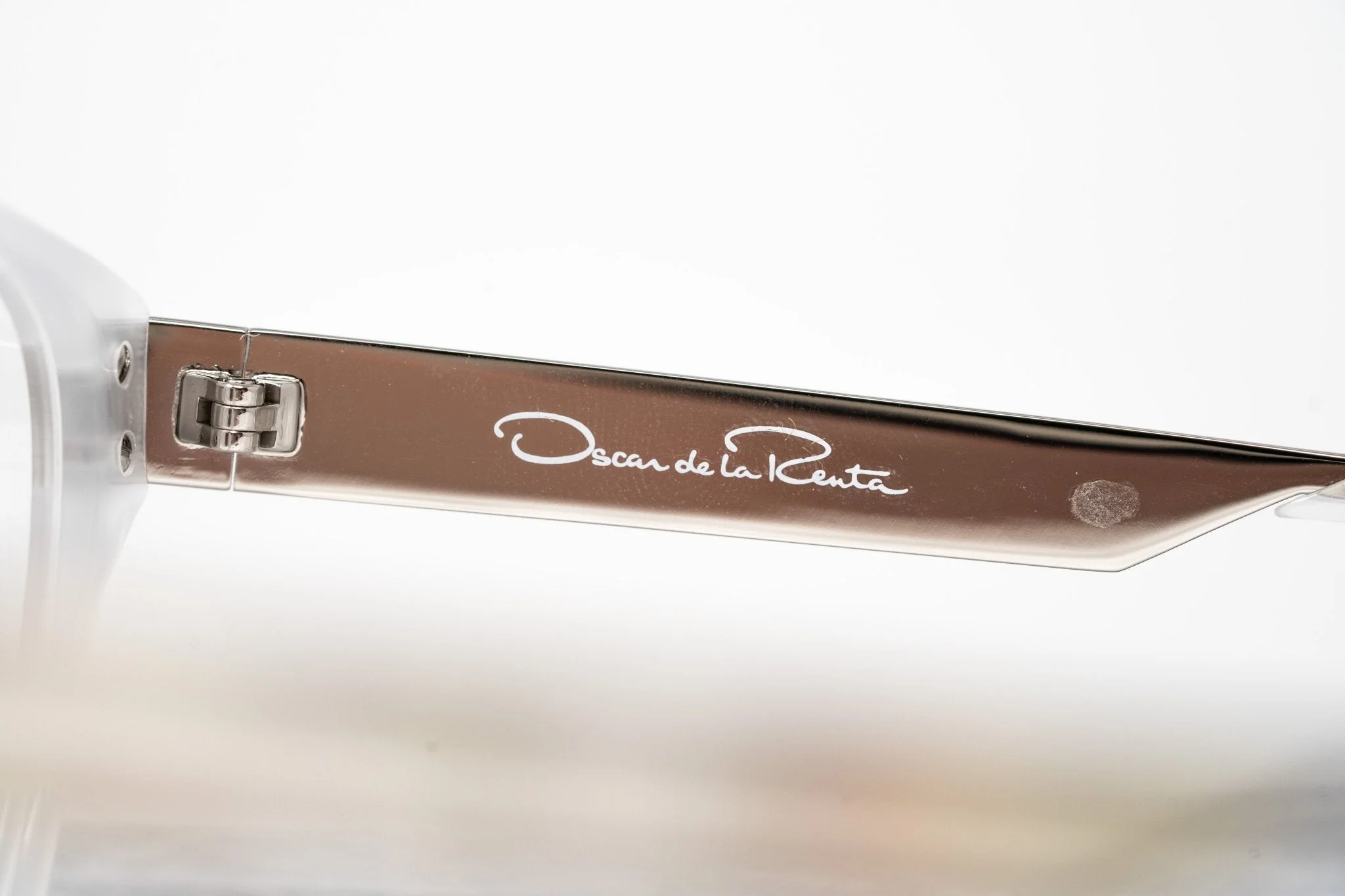 Oscar De La Renta Eyeglasses Oval Ivory White and Clear - Image 10