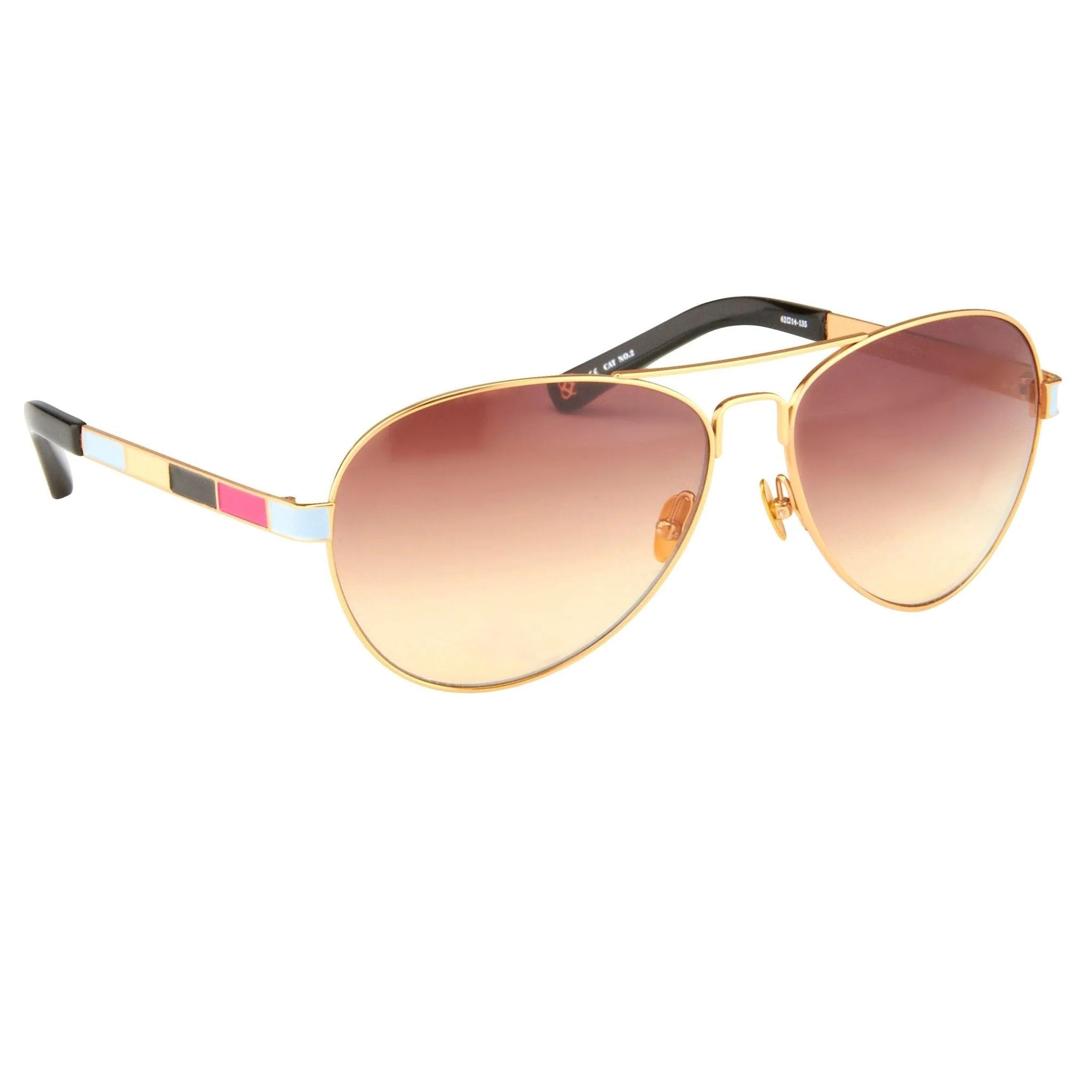 Oscar De La Renta Sunglasses Gold and Brown - Image 3