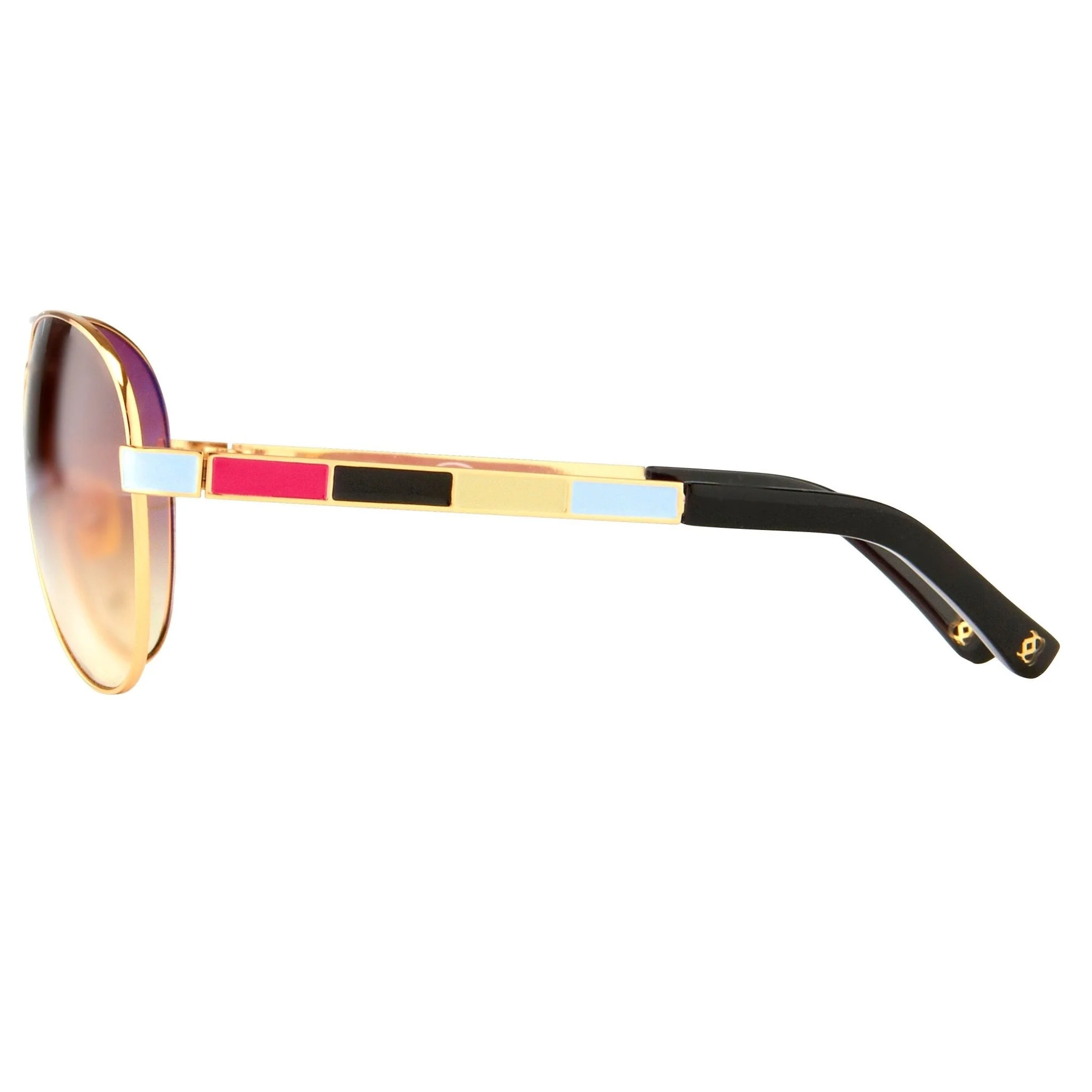 Oscar De La Renta Sunglasses Gold and Brown - Image 4