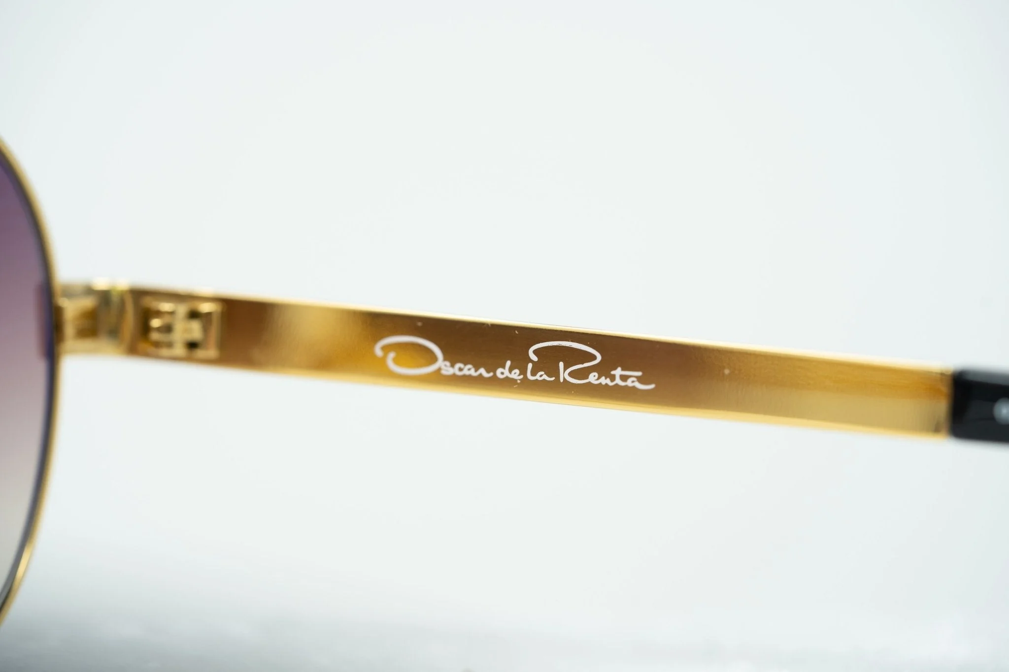Oscar De La Renta Sunglasses Gold and Brown - Image 9