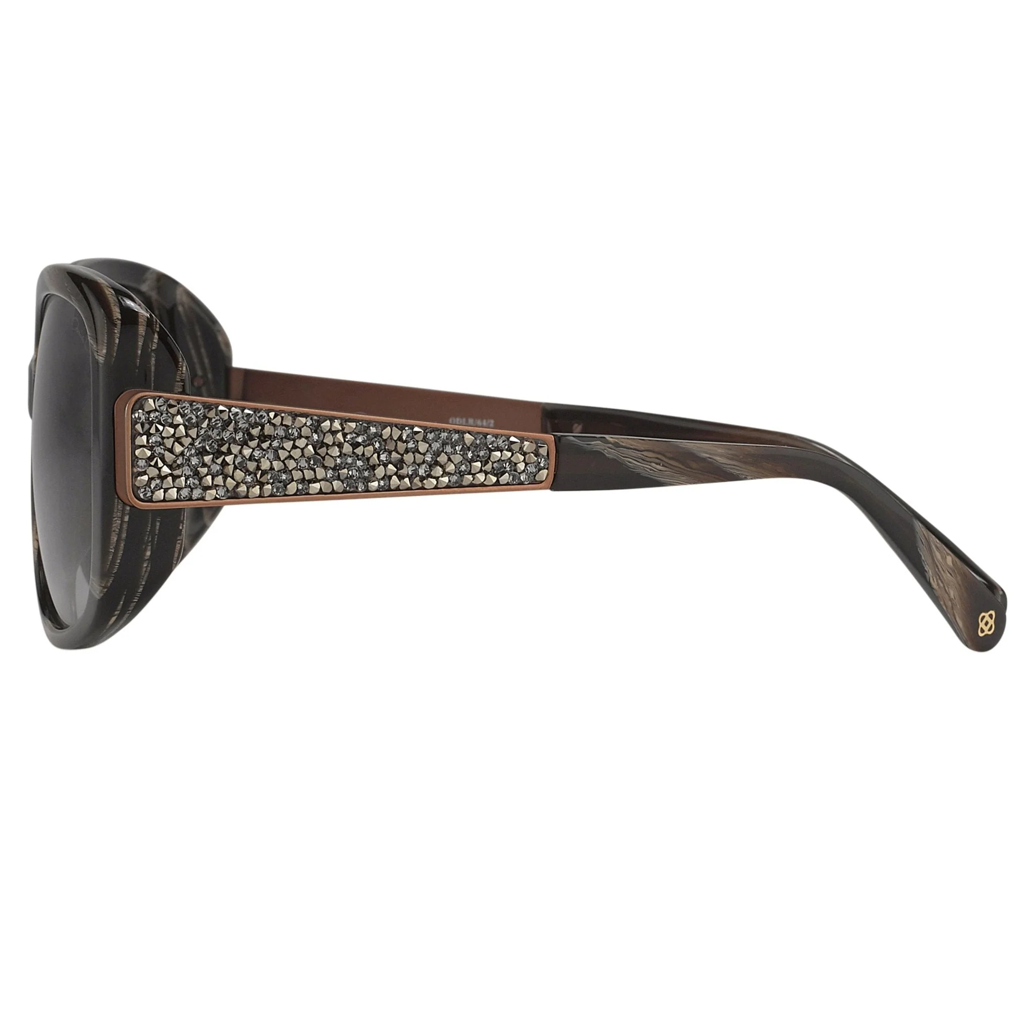Oscar De La Renta Sunglasses Oversized Horn and Grey - Image 3