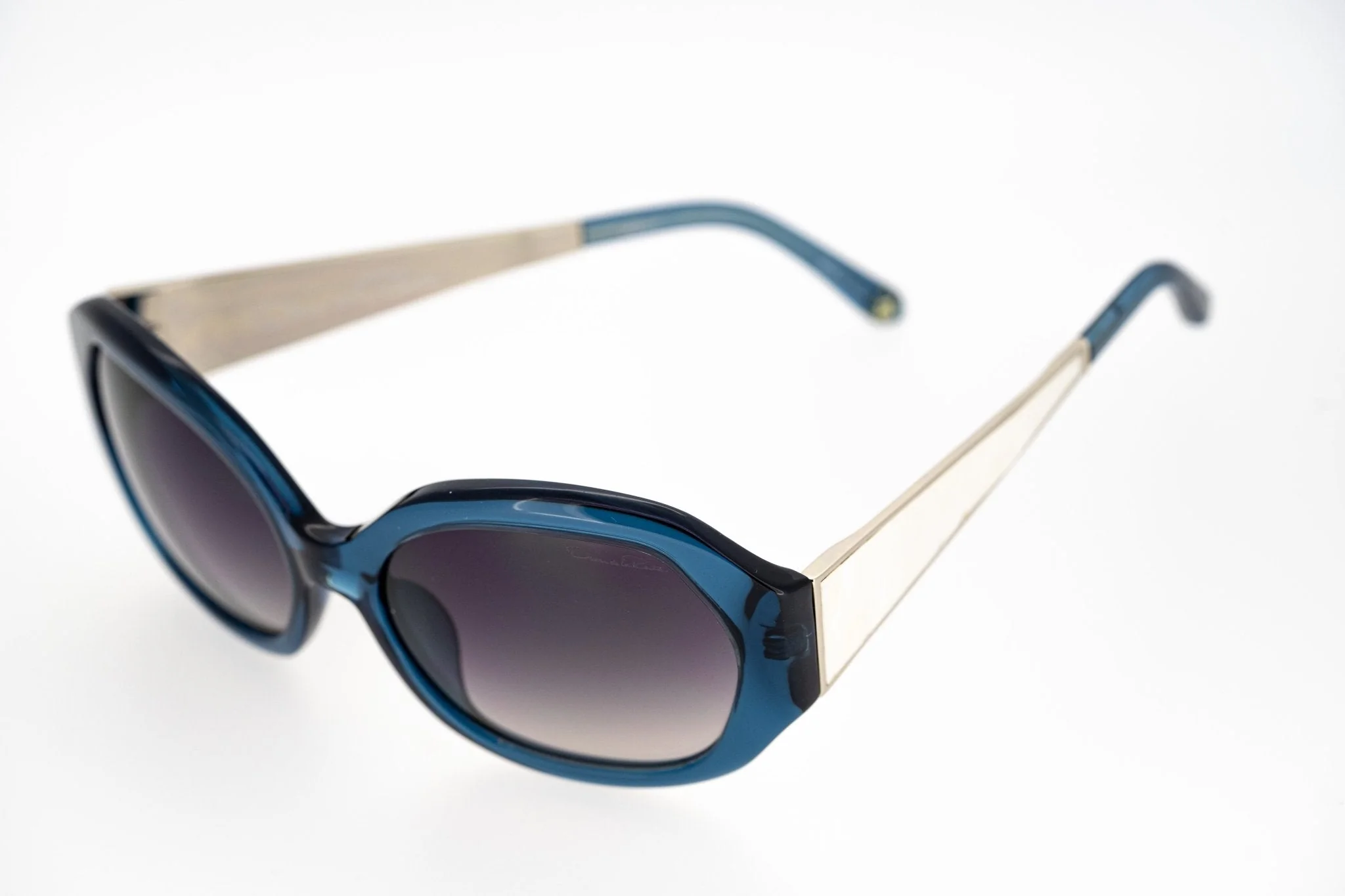 Oscar De La Renta Sunglasses Jackie O Blue and Grey - Image 5