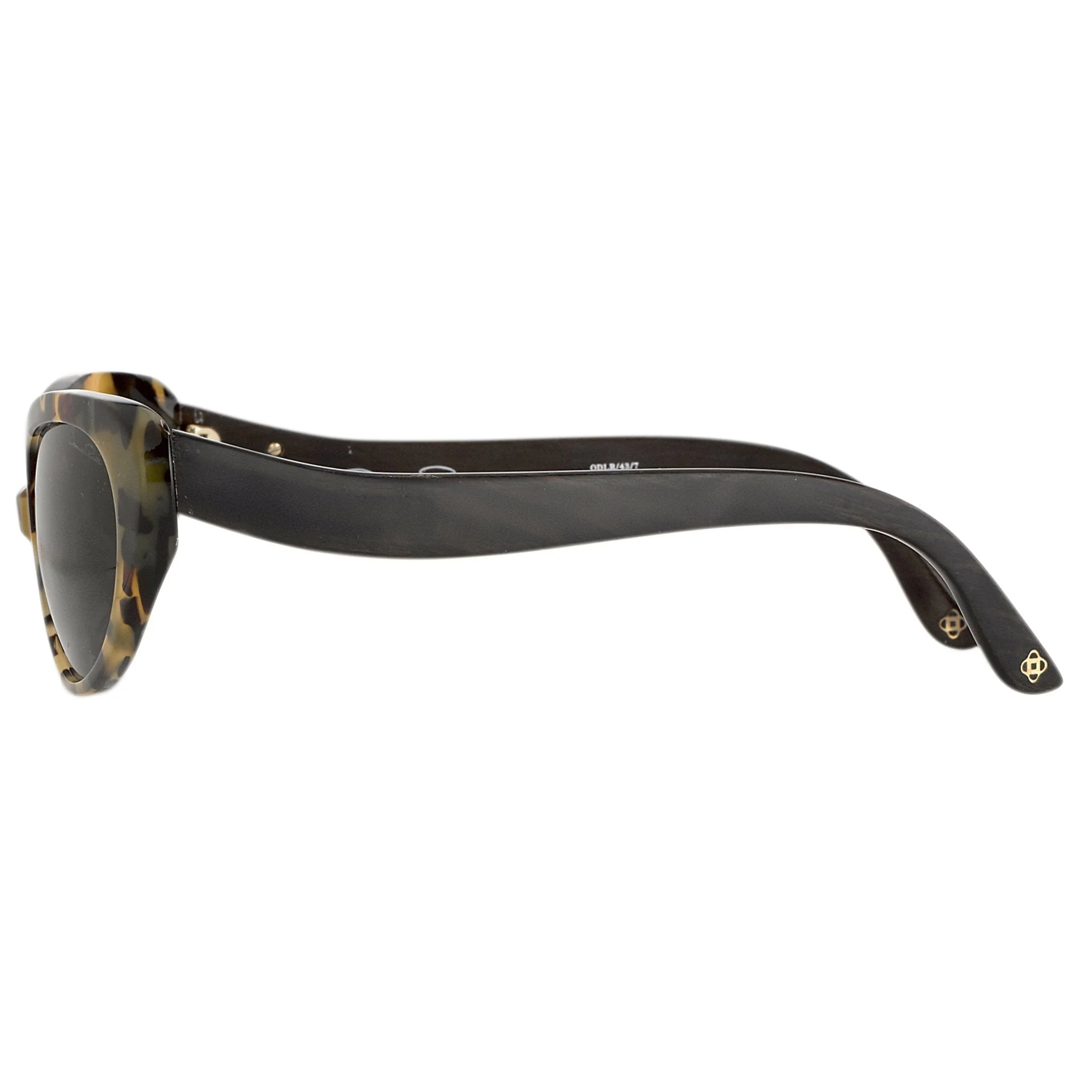 Oscar De La Renta Sunglasses Oval Tortoise and Dark Grey - Image 4
