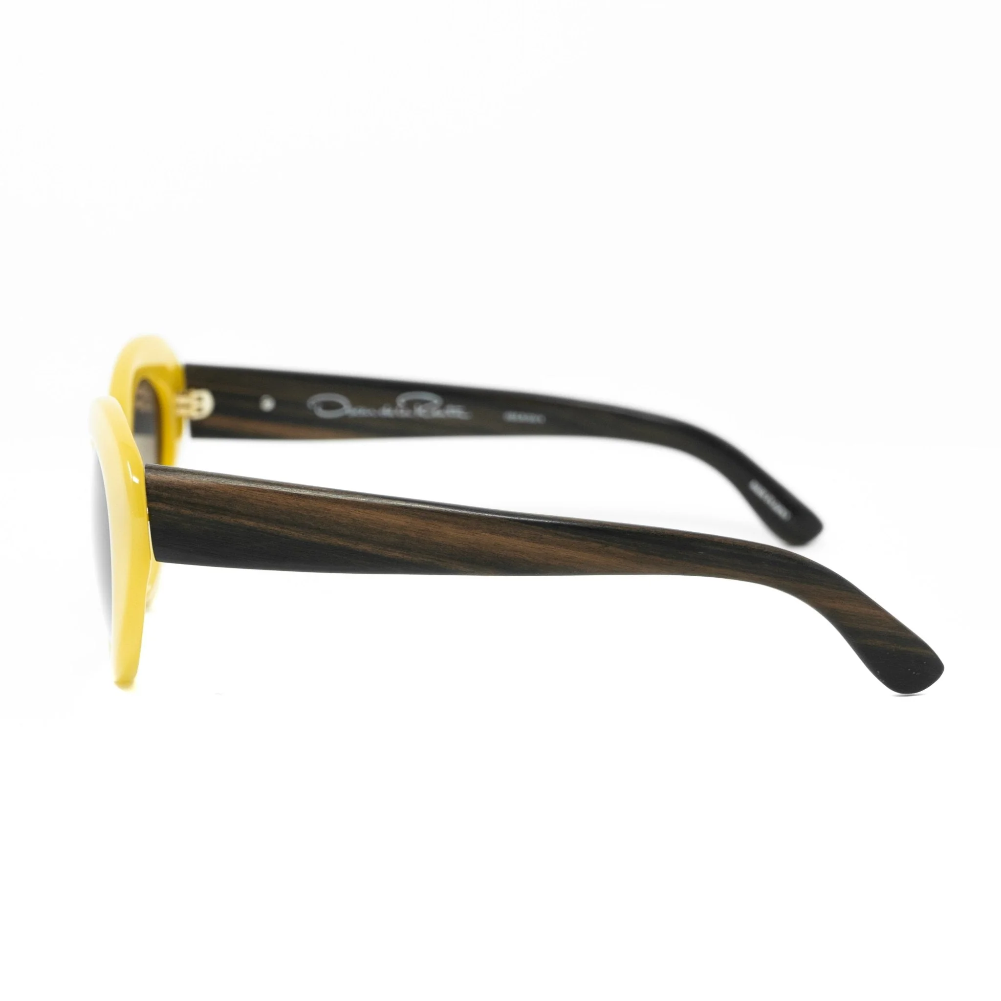 Oscar De La Renta Ladies Sunglasses Oval Yellow and Grey - Image 3
