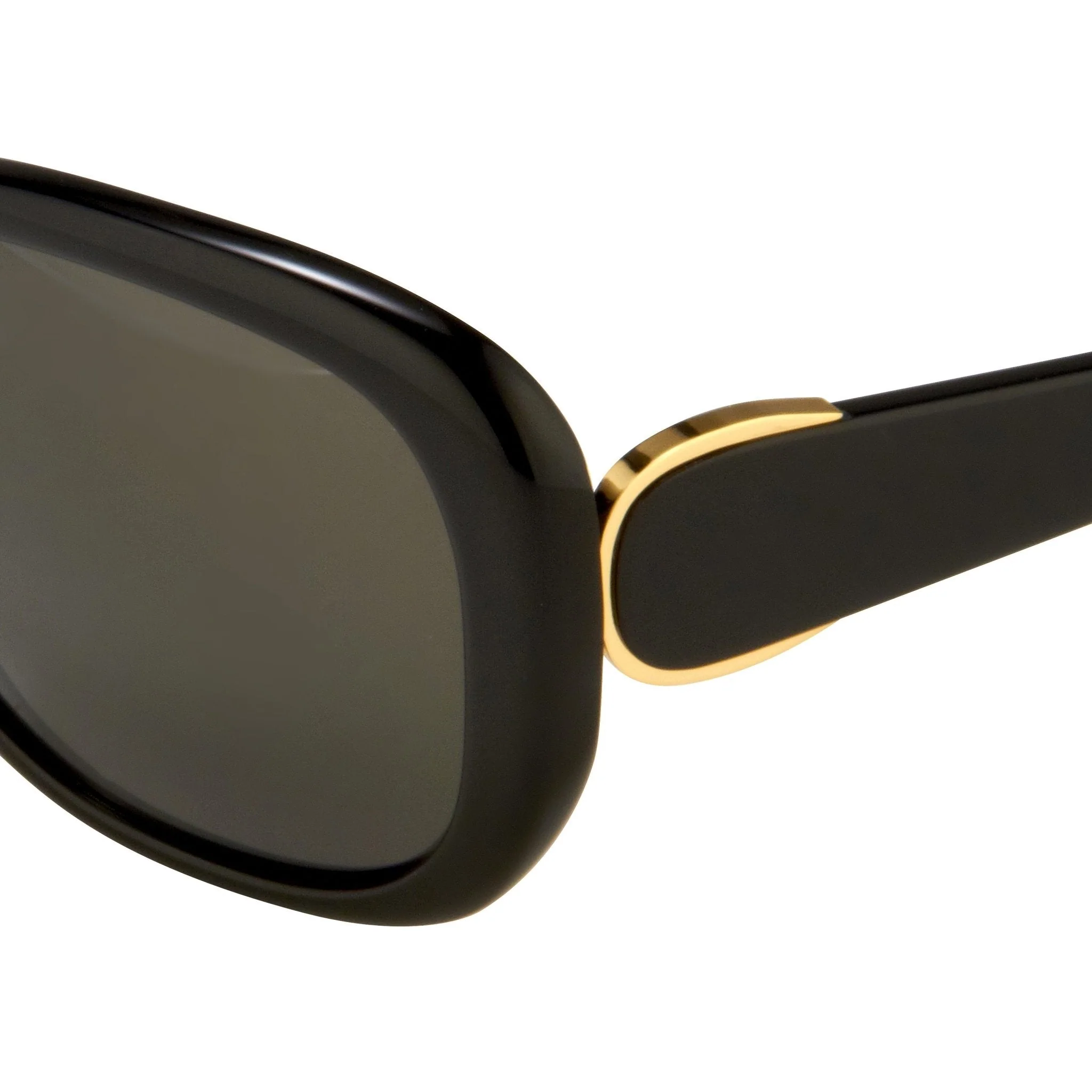 Oscar De La Renta Sunglasses Oversized Black and Grey - Image 2