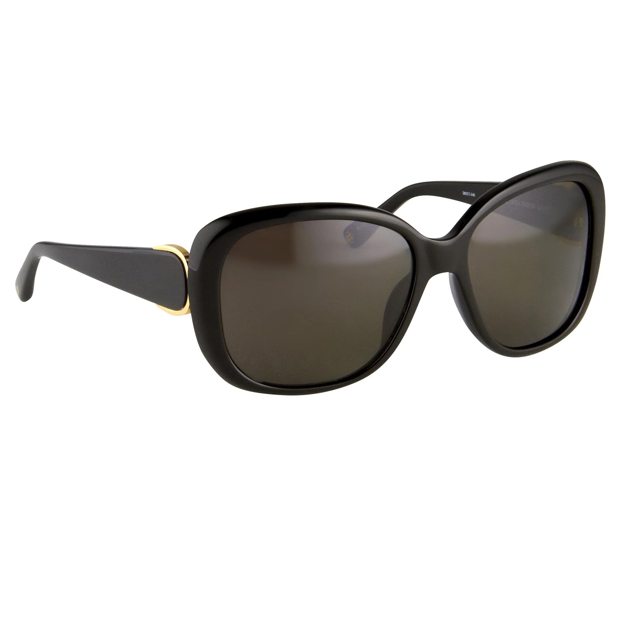 Oscar De La Renta Sunglasses Oversized Black and Grey - Image 3
