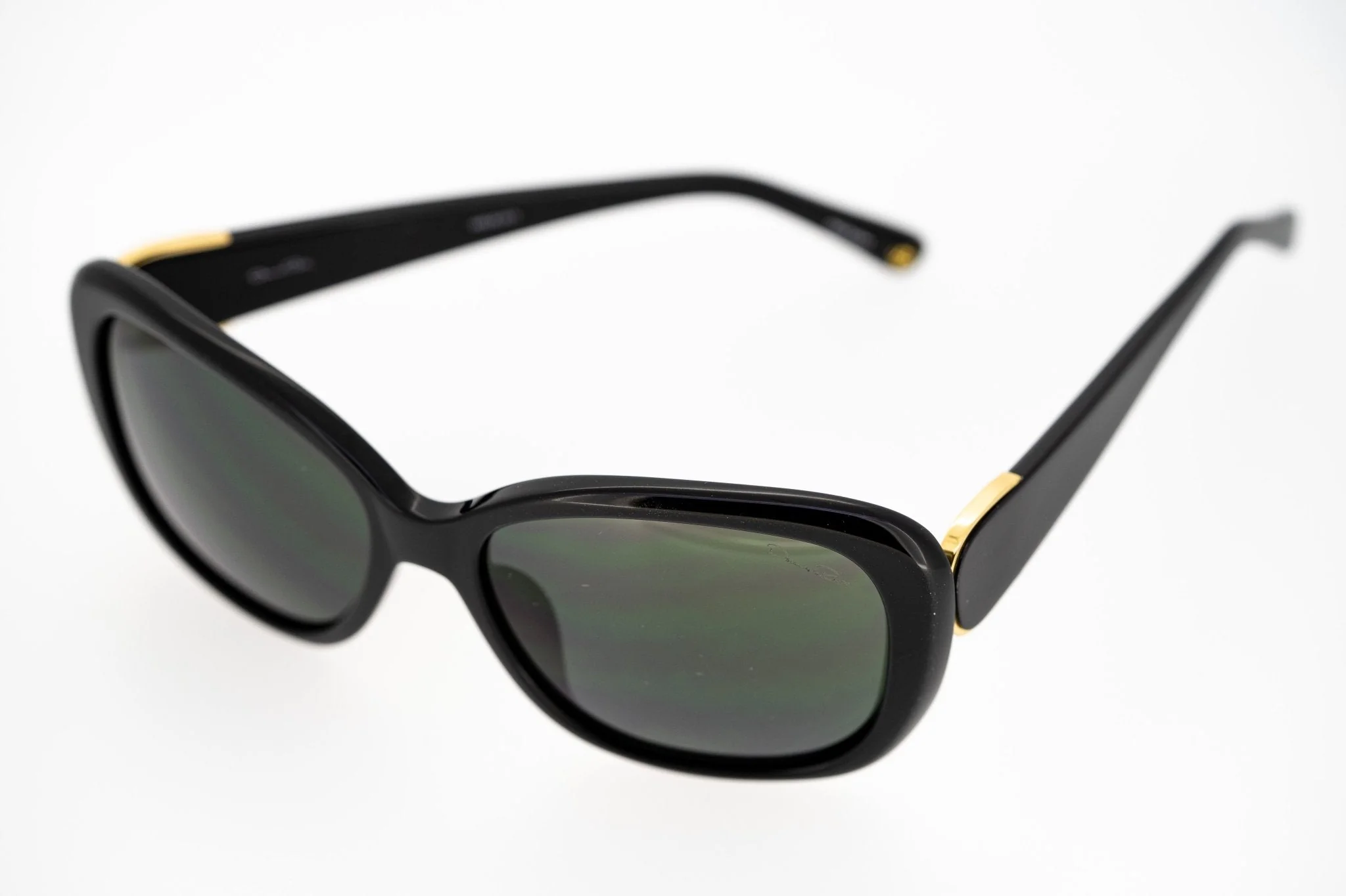 Oscar De La Renta Sunglasses Oversized Black and Grey - Image 5