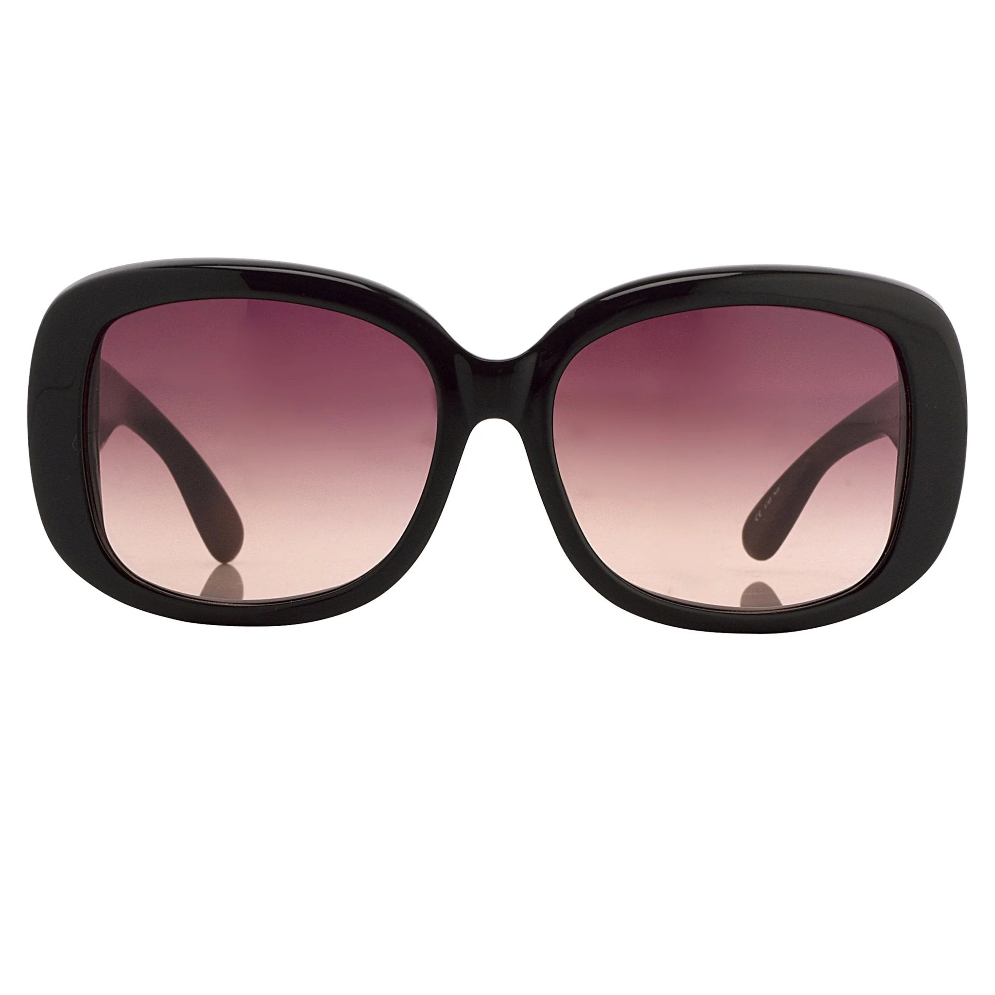 Oscar De La Renta Ladies Sunglasses Oversized Black and Burgundy