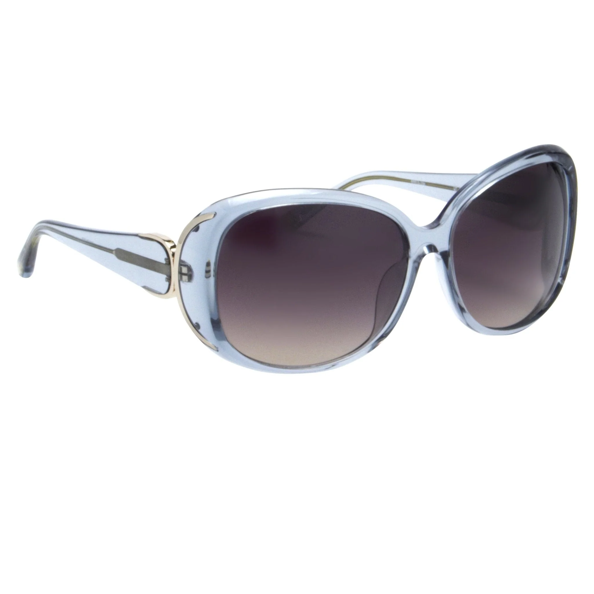 Oscar De La Renta Sunglasses Oversized Blue and Dark Grey - Image 3