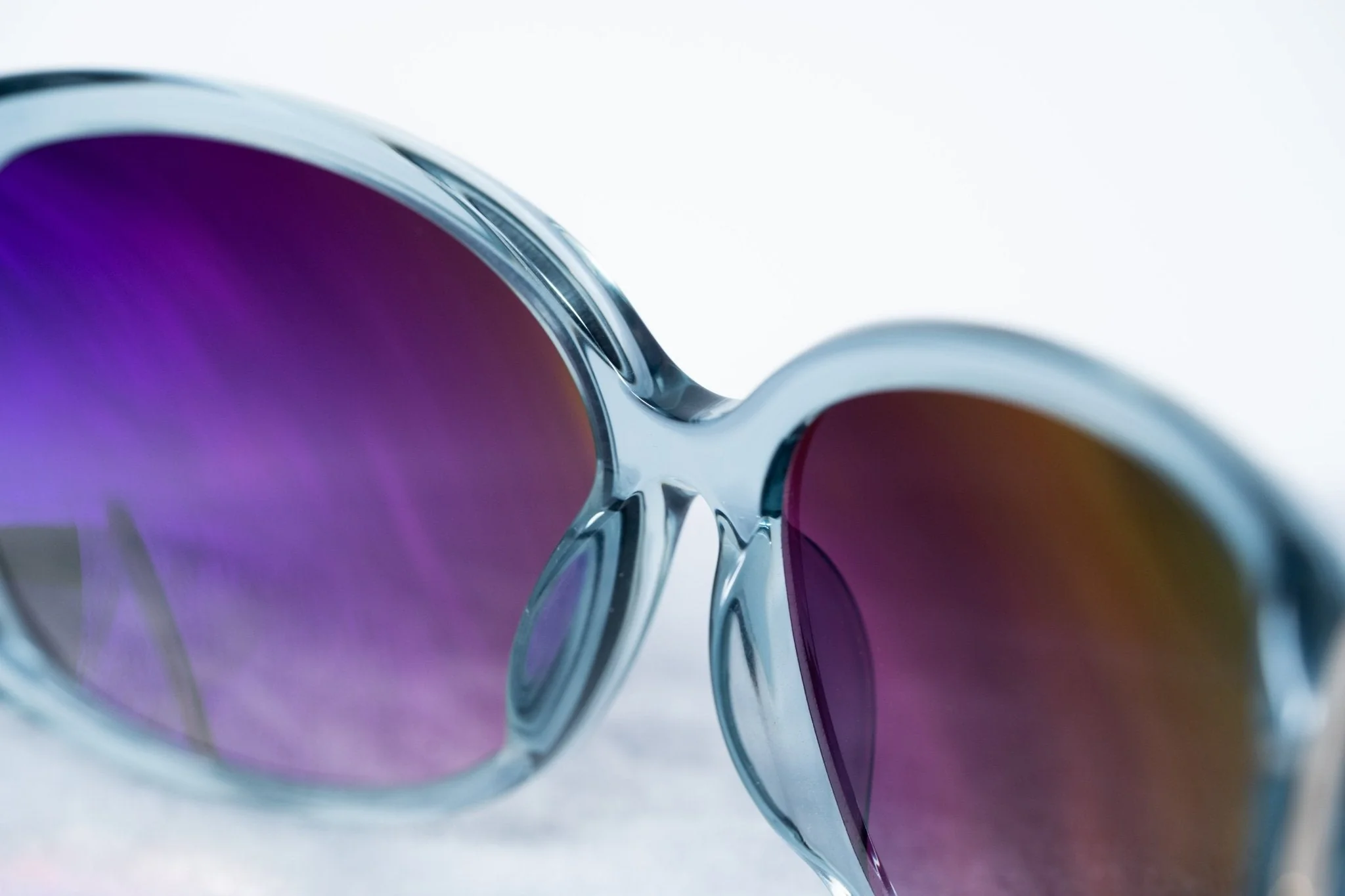 Oscar De La Renta Sunglasses Oversized Blue and Dark Grey - Image 7