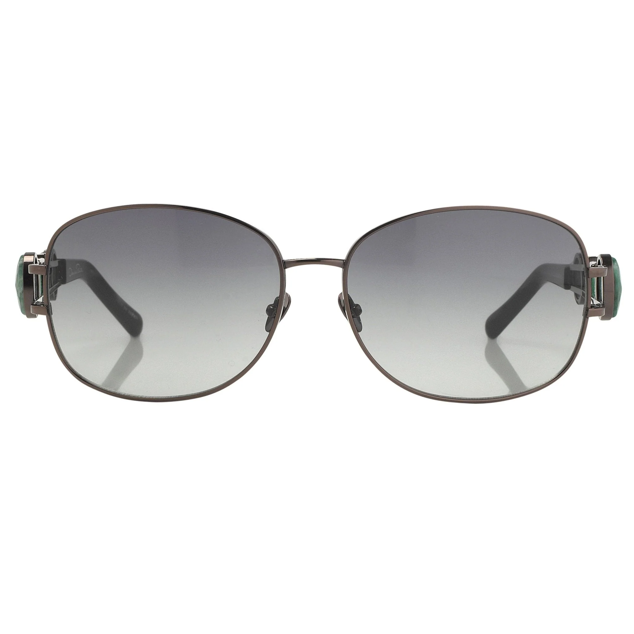 Oscar De La Renta Sunglasses Oval Bronze and Green