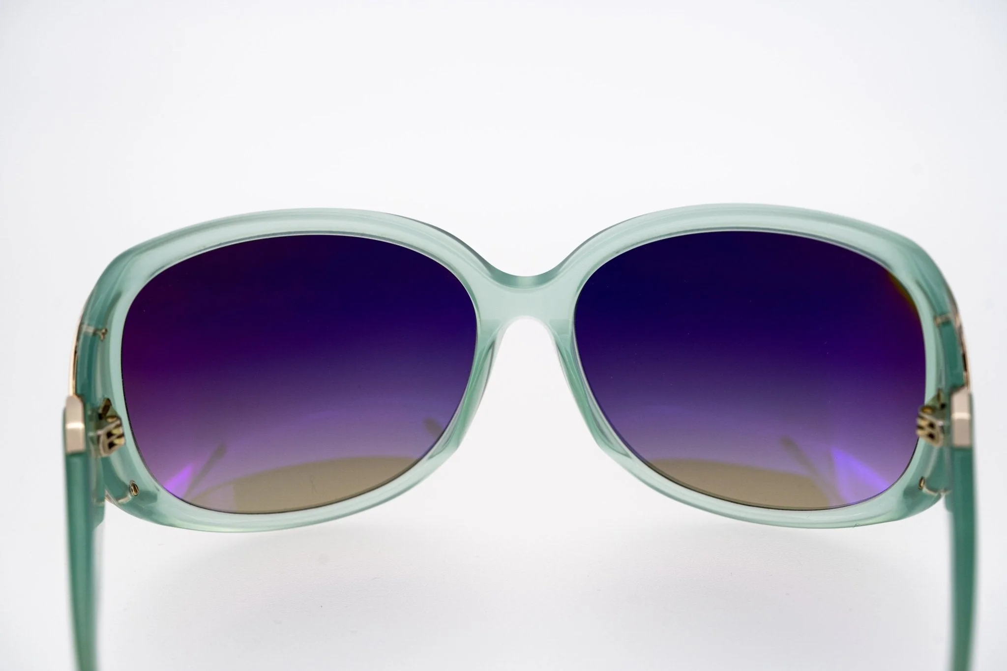 Oscar De La Renta Sunglasses Oversized Mint and Grey - Image 6