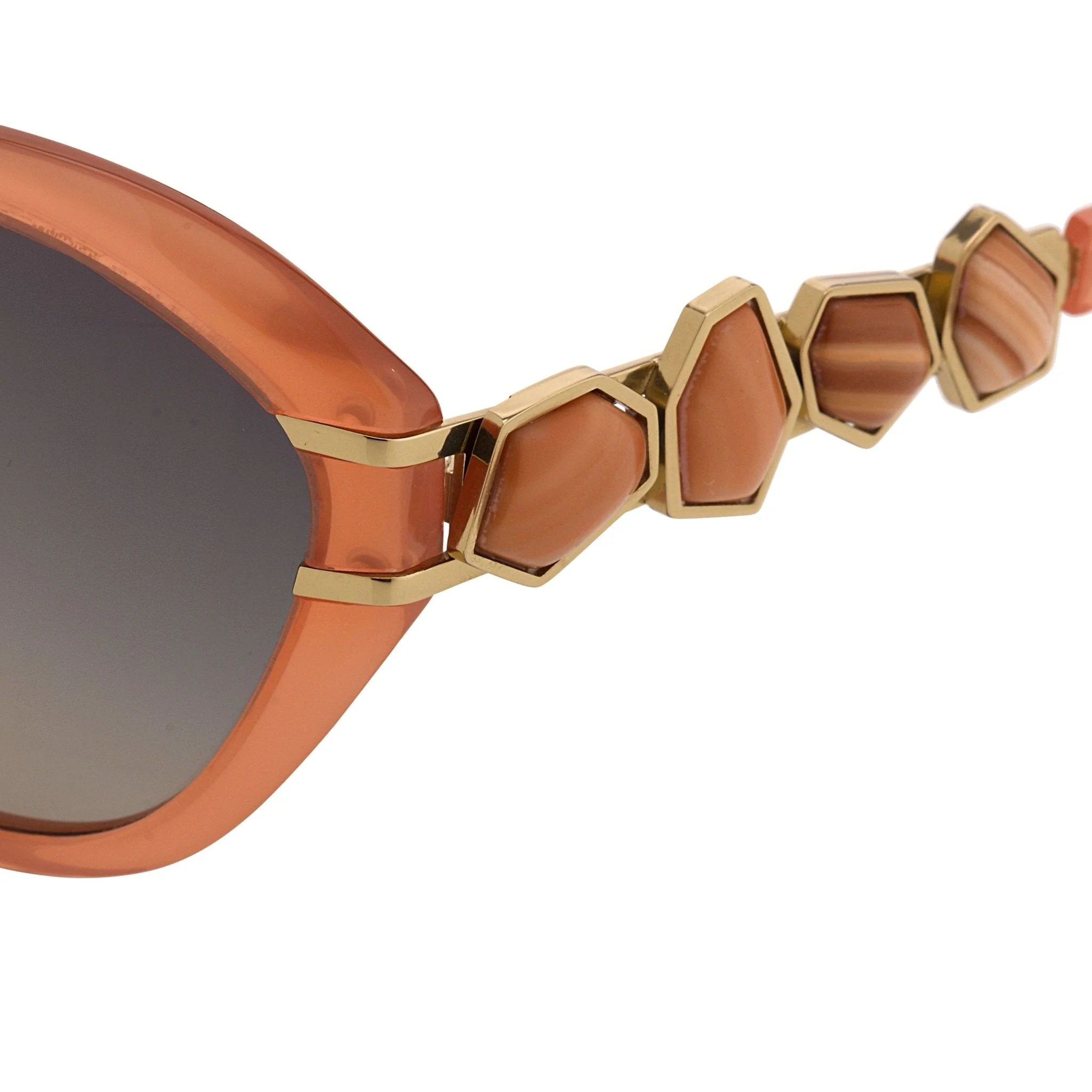 Oscar De La Renta Sunglasses Oversized Orange - Image 2