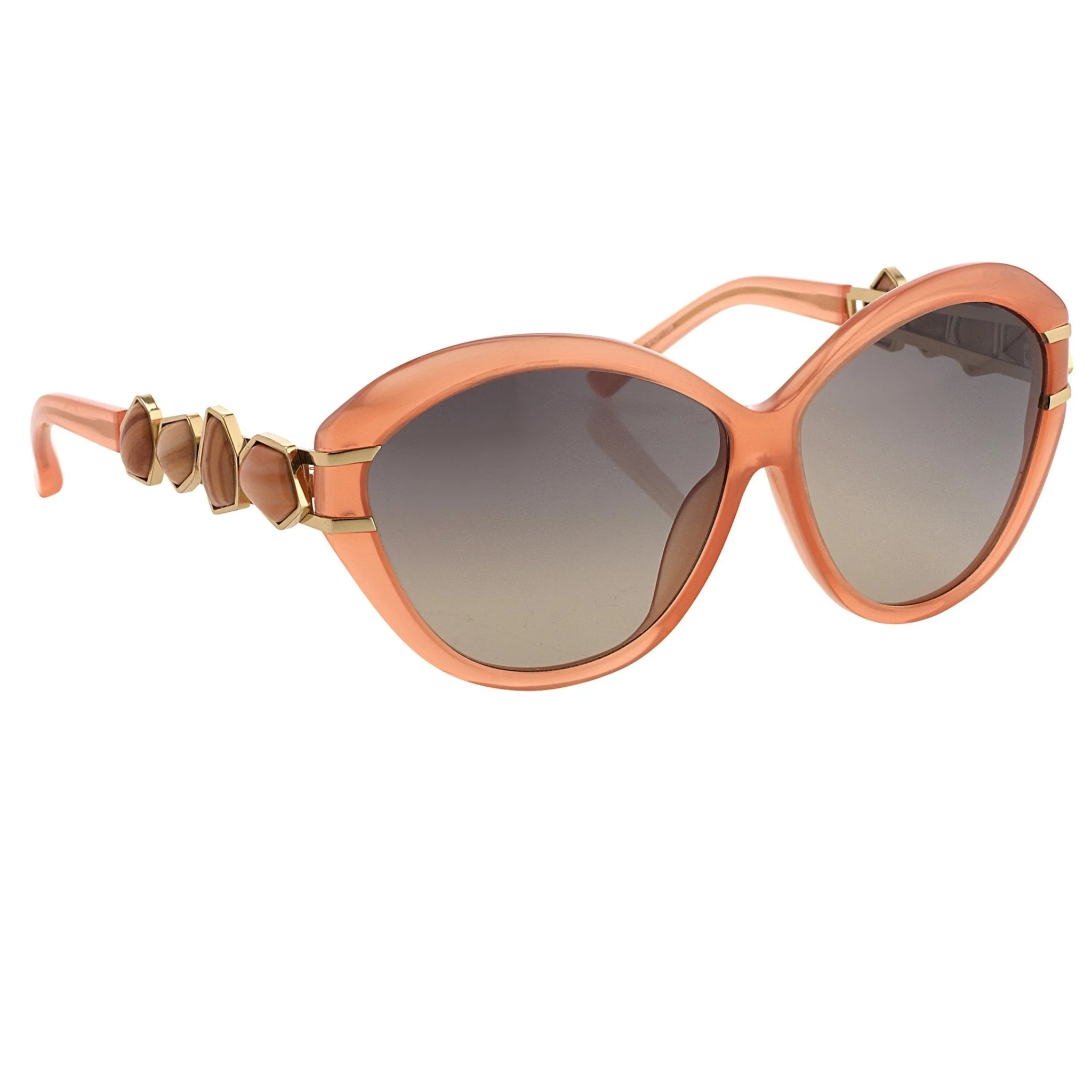 Oscar De La Renta Sunglasses Oversized Orange - Image 3