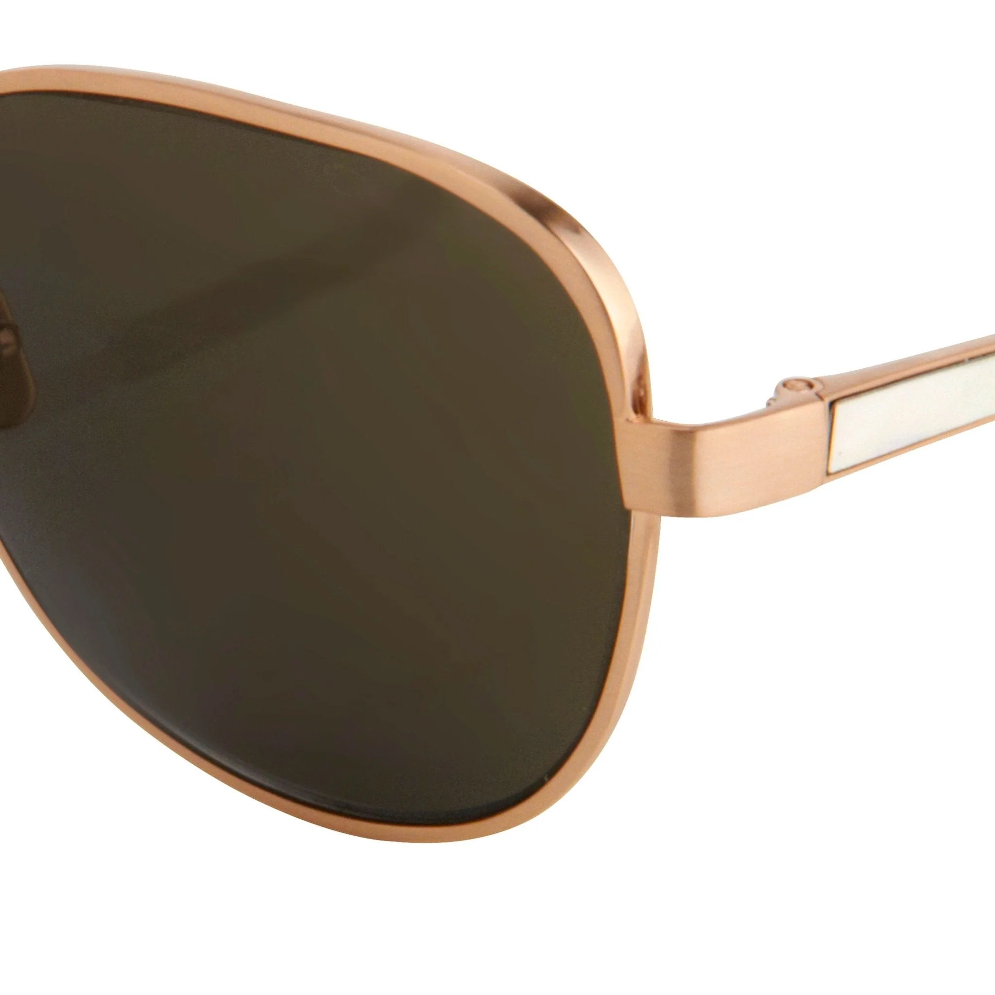 Oscar De La Renta Sunglasses Oversized Rose Gold and Green - Image 2