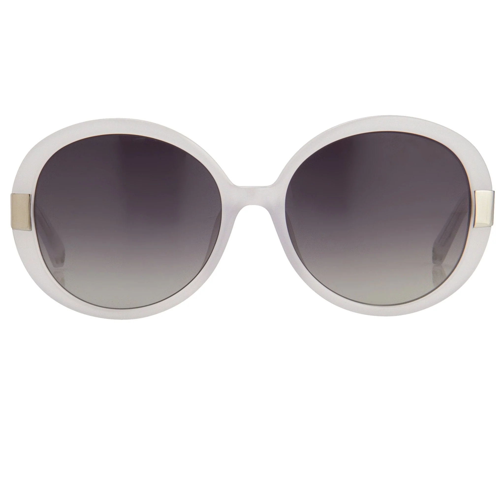 Oscar De La Renta Sunglasses Round Ivory and Grey