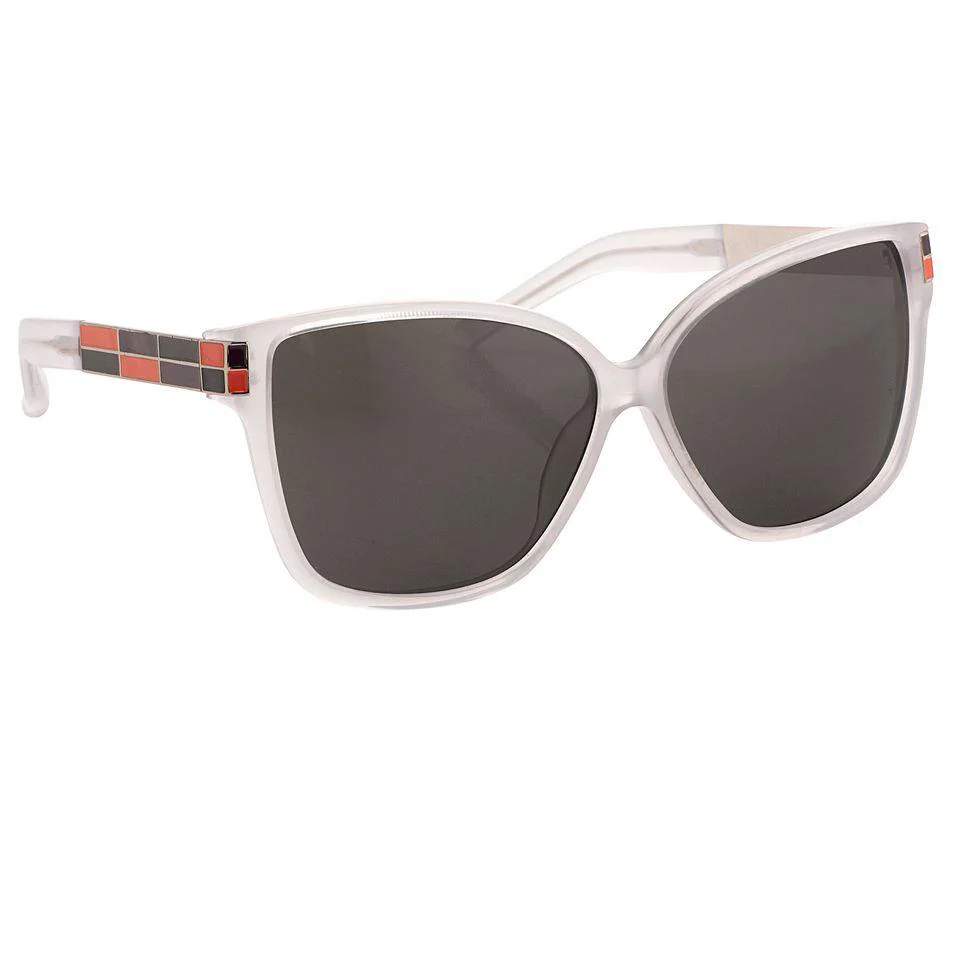 Oscar De La Renta Sunglasses Oversized Clear and Green - Image 3