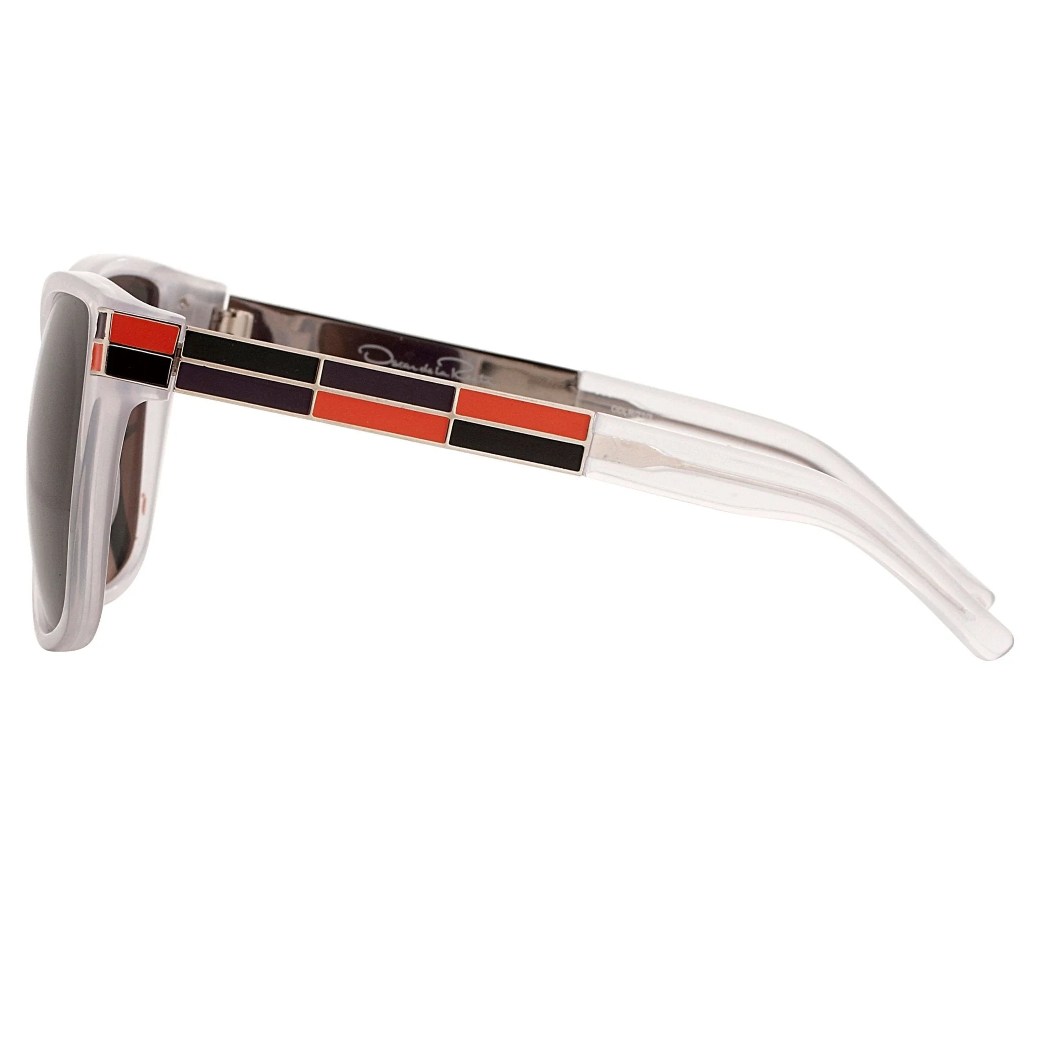 Oscar De La Renta Sunglasses Oversized Clear and Green - Image 4