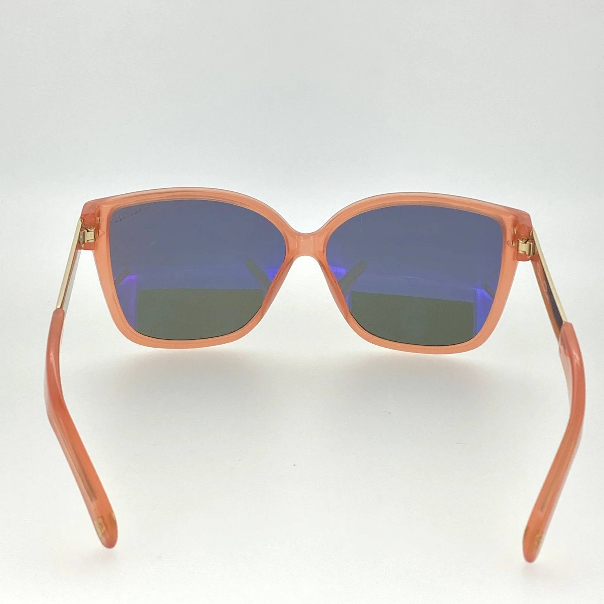 Oscar De La Renta Sunglasses Oversized Orange and Green - Image 18