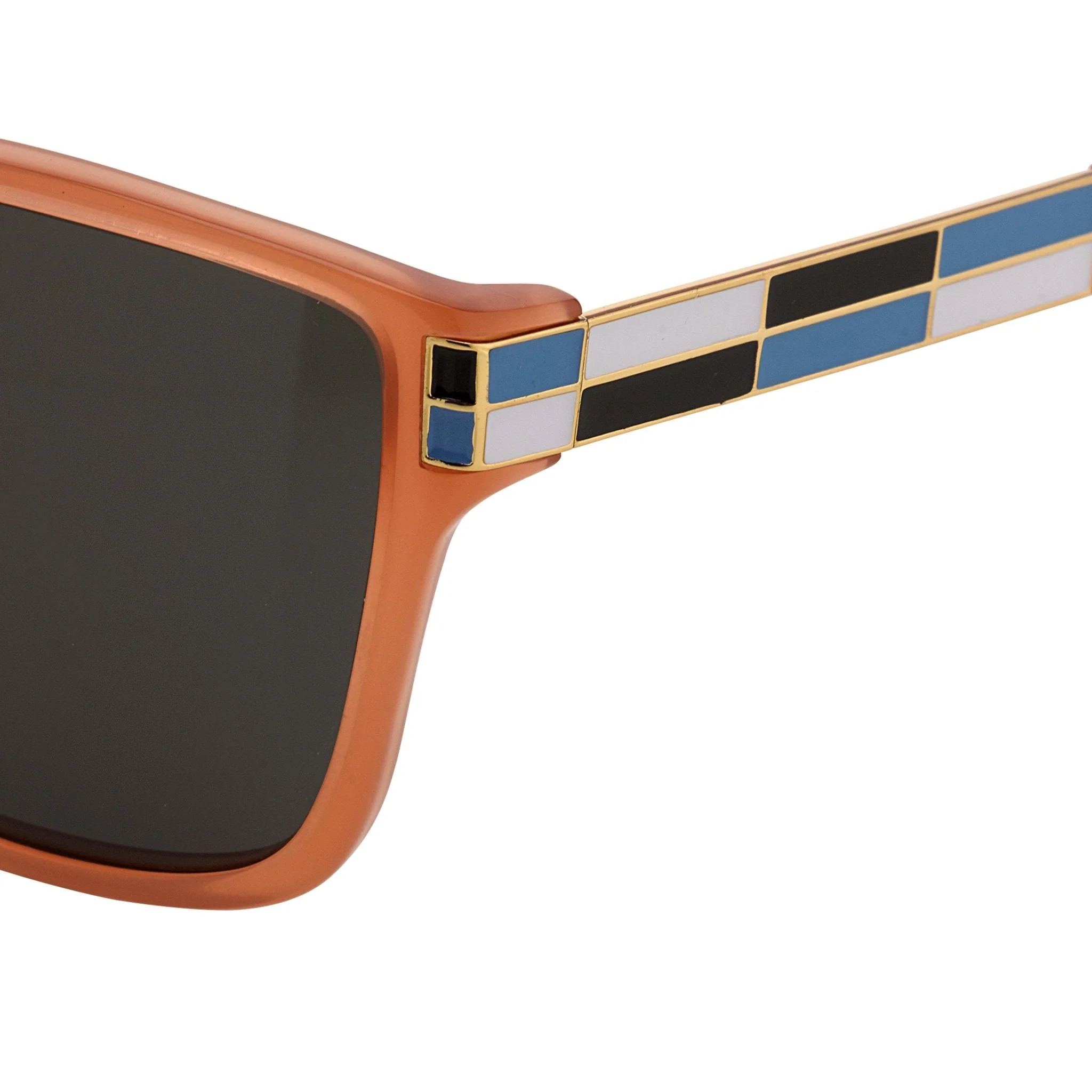 Oscar De La Renta Sunglasses Oversized Orange and Green - Image 2