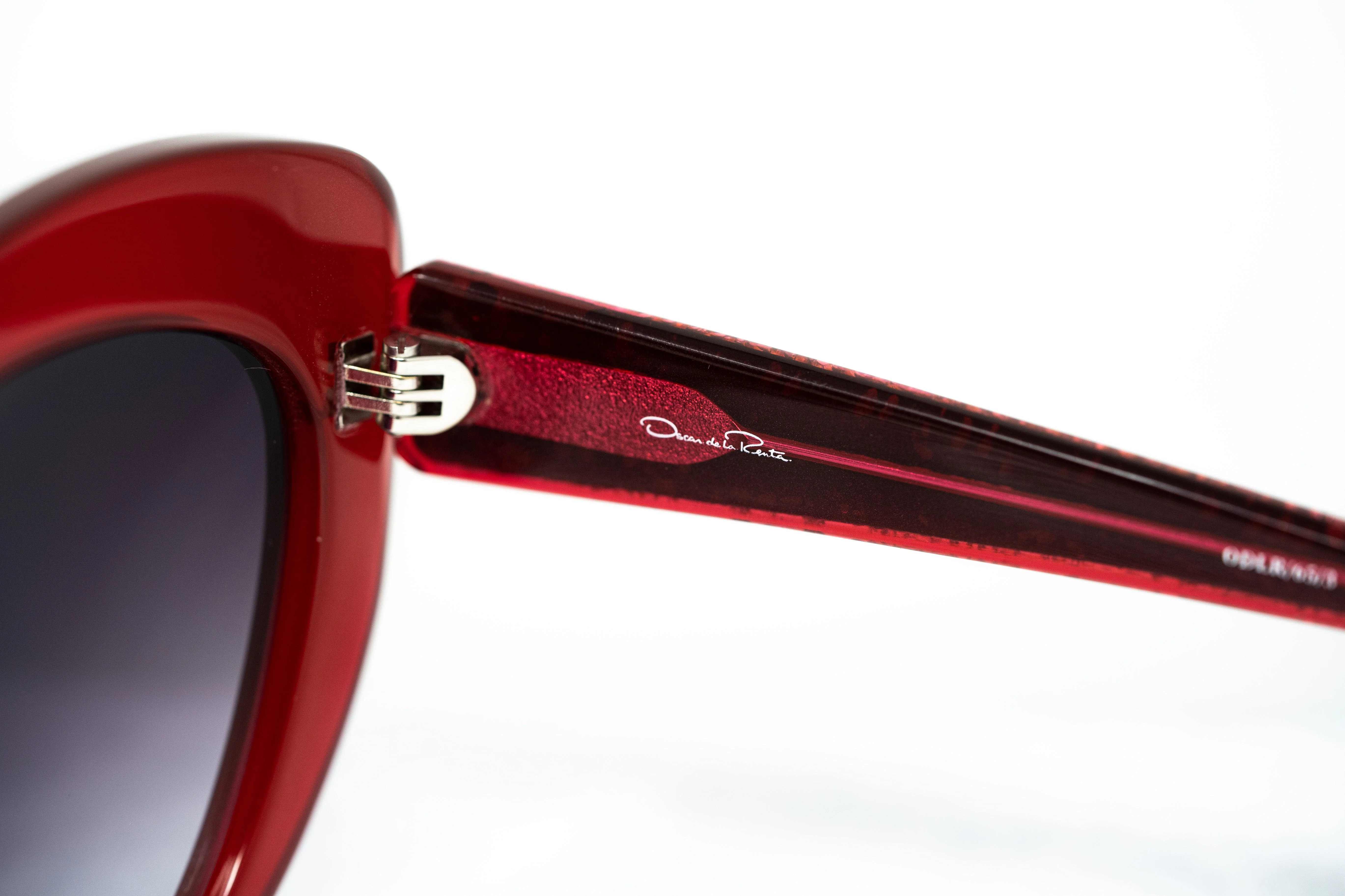 Oscar De La Renta Women's Sunglasses Cat-Eye Red Grey - Image 10