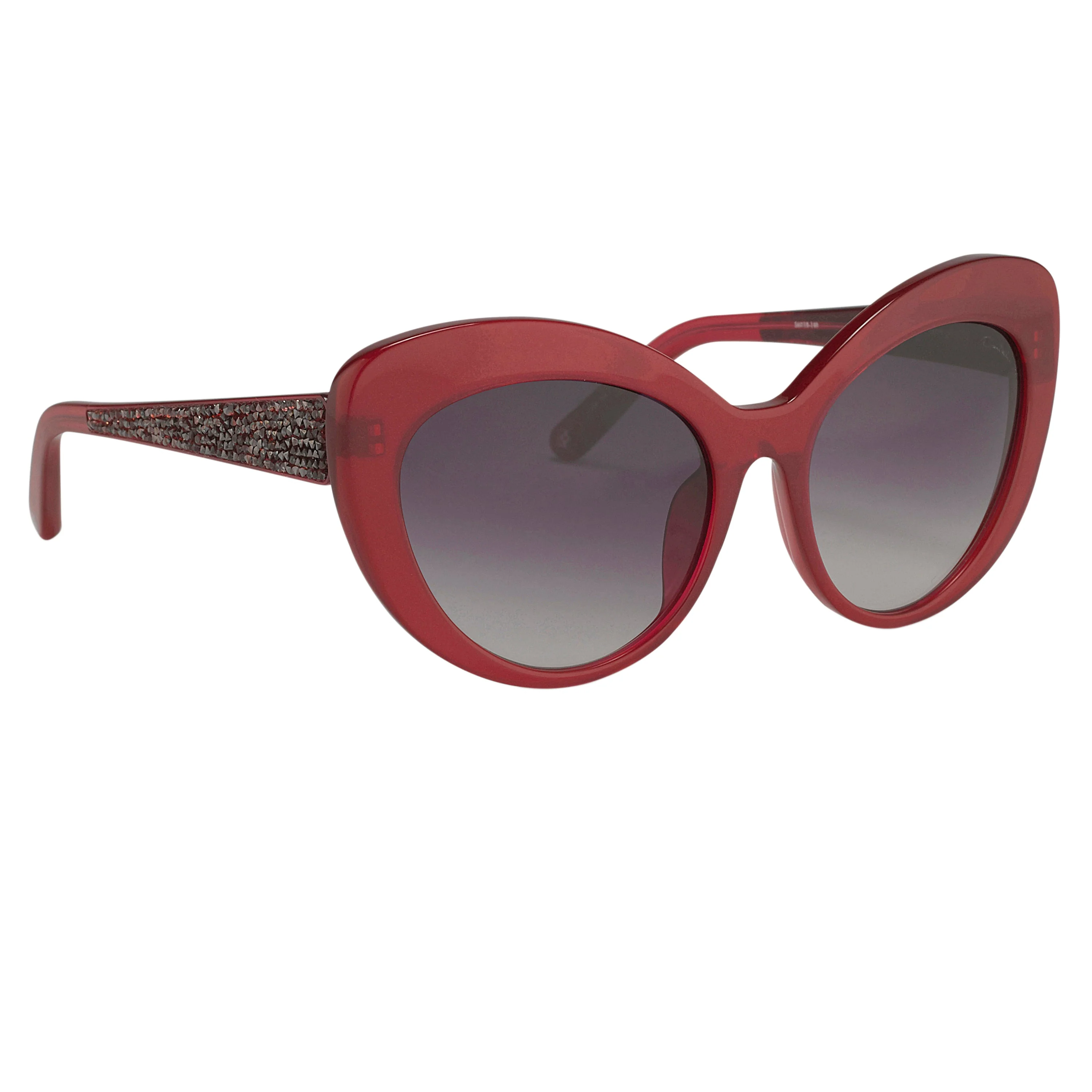 Oscar De La Renta Women's Sunglasses Cat-Eye Red Grey - Image 2