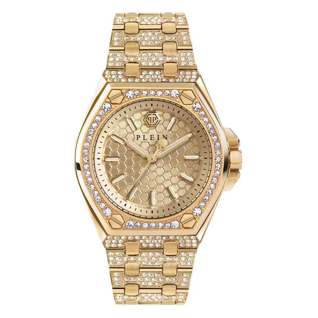 Philipp Plein Hyper $Port Ladies  Gold Watch
