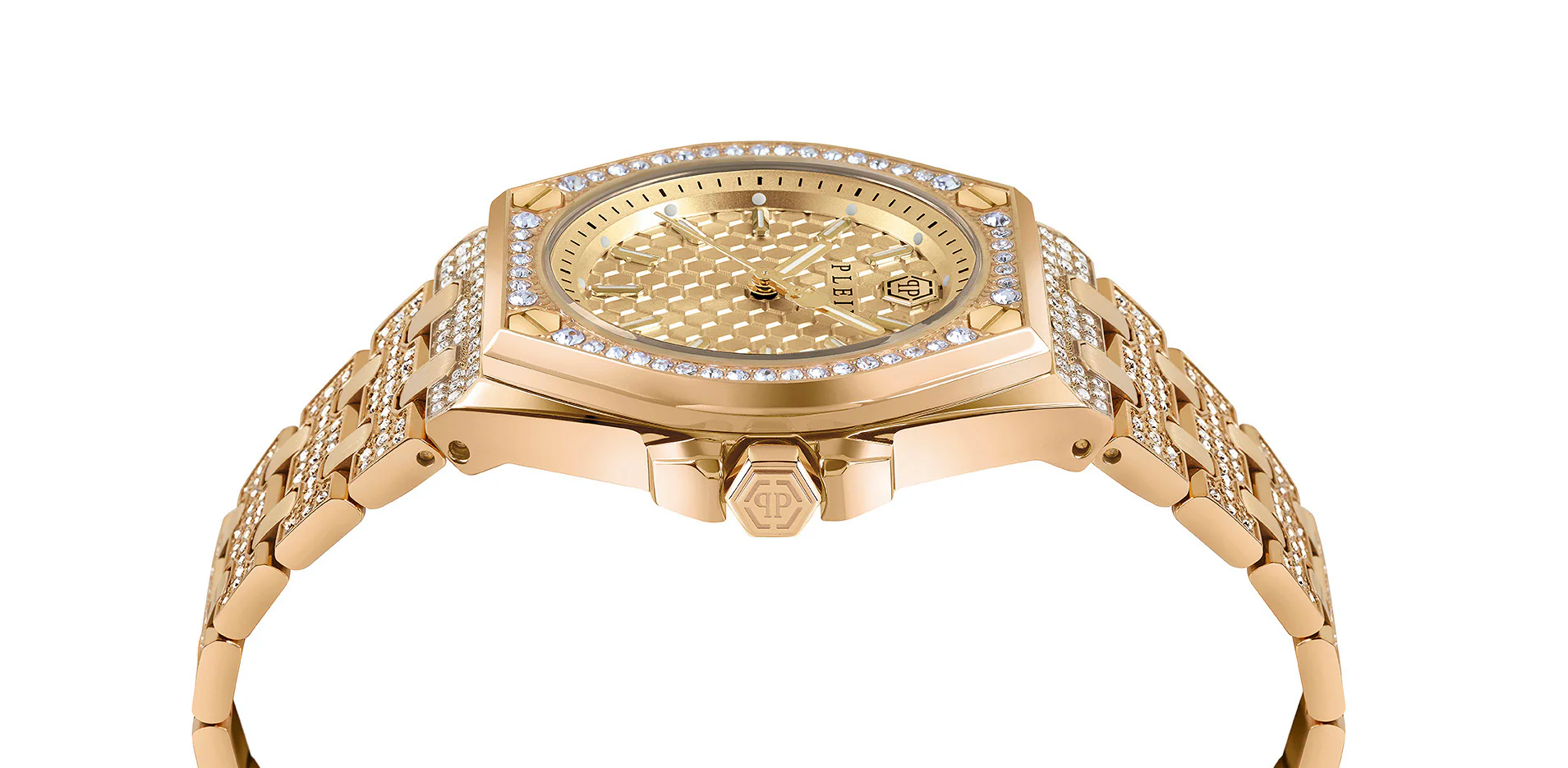 Philipp Plein Hyper $Port Ladies  Gold Watch - Image 3
