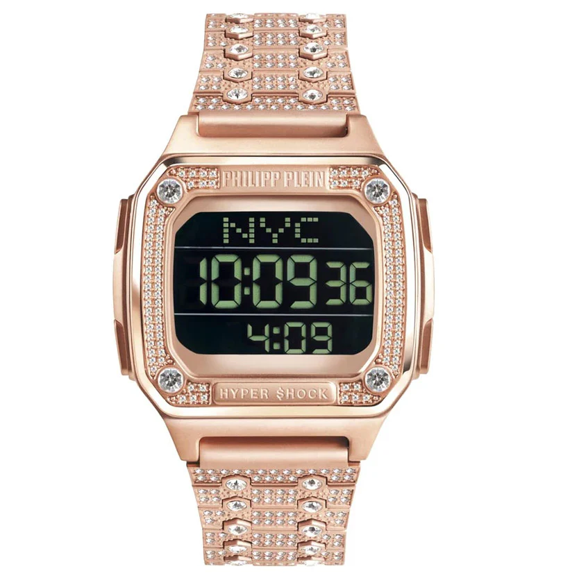 Philipp Plein Ladies Hyper Shock Rose Gold Watch
