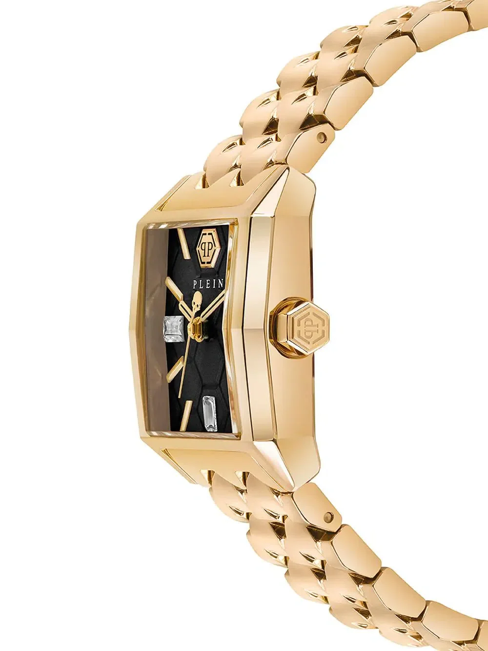 Philipp Plein Ladies Watch Offshore Square Black Gold - Image 3