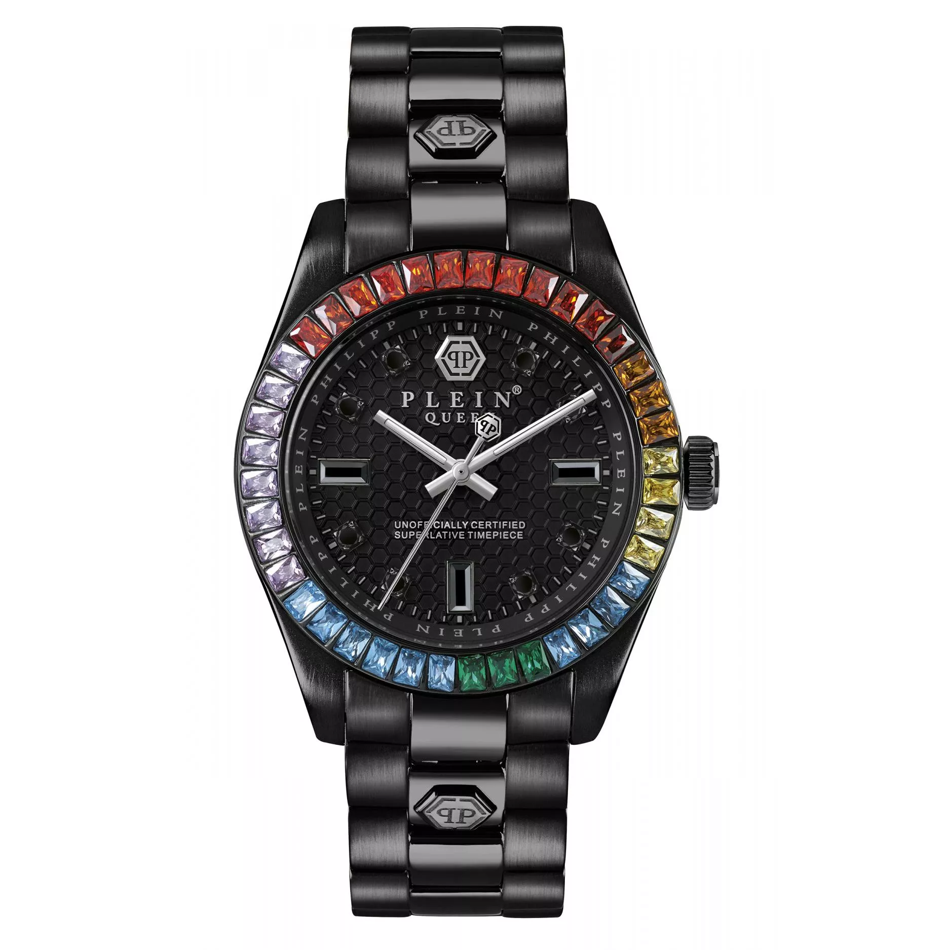 Philipp Plein Ladies Watch 36mm Queen Black Rainbow
