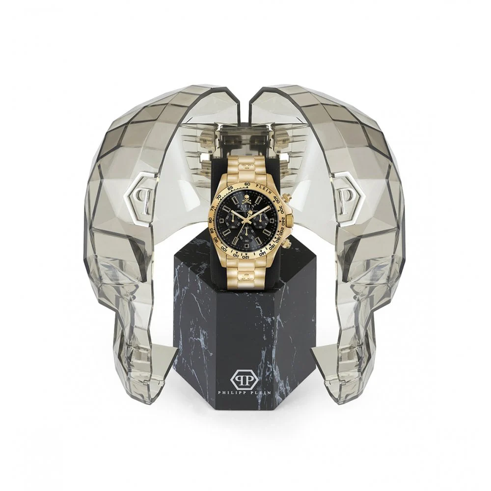 Philipp Plein Mens Watch Nobile Wonder Chronograph Gold - Image 4