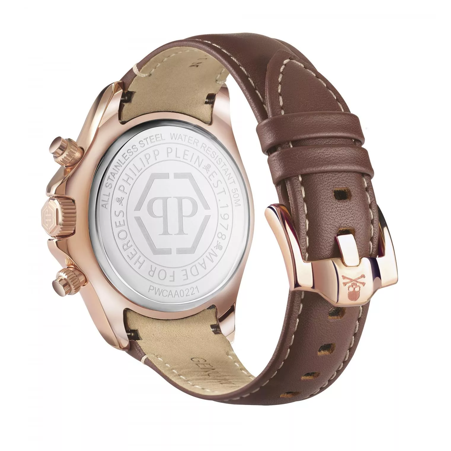 Philipp Plein Mens Watch Nobile Wonder Chronograph Rose Gold - Image 3