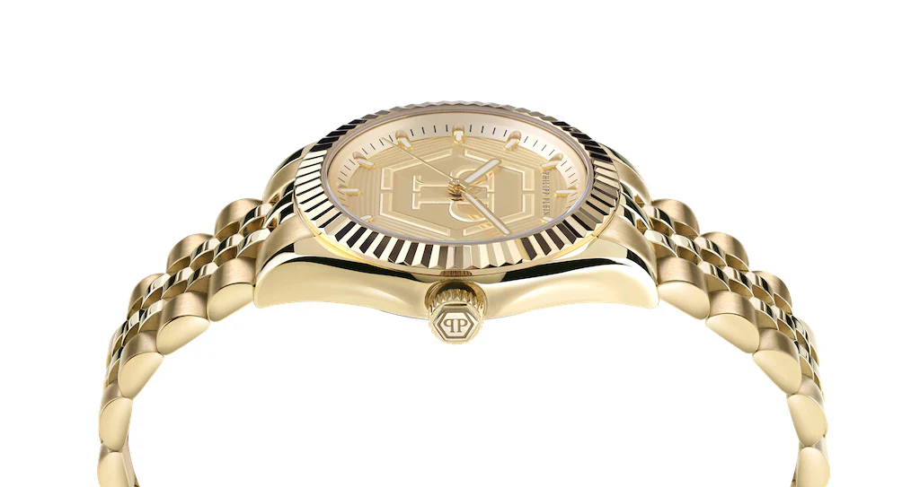 Philipp Plein Rock Couture Ladies Gold Watch - Image 3