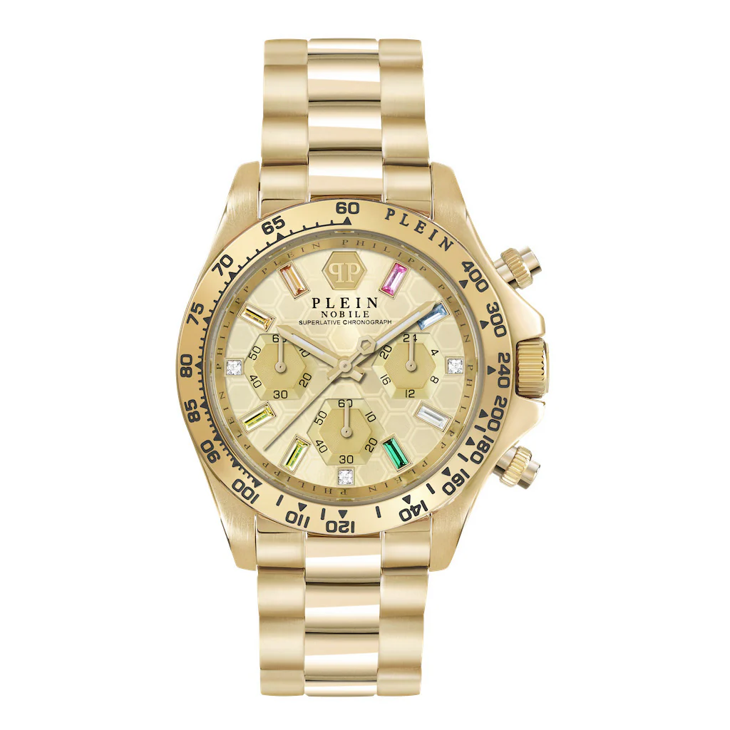 Philipp Plein Rock Couture Ladies Gold Watch