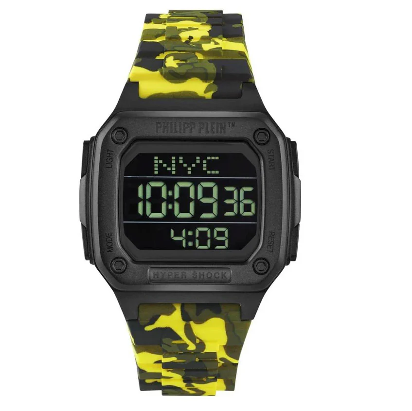 Philipp Plein Watch Hyper Shock Yellow Camo