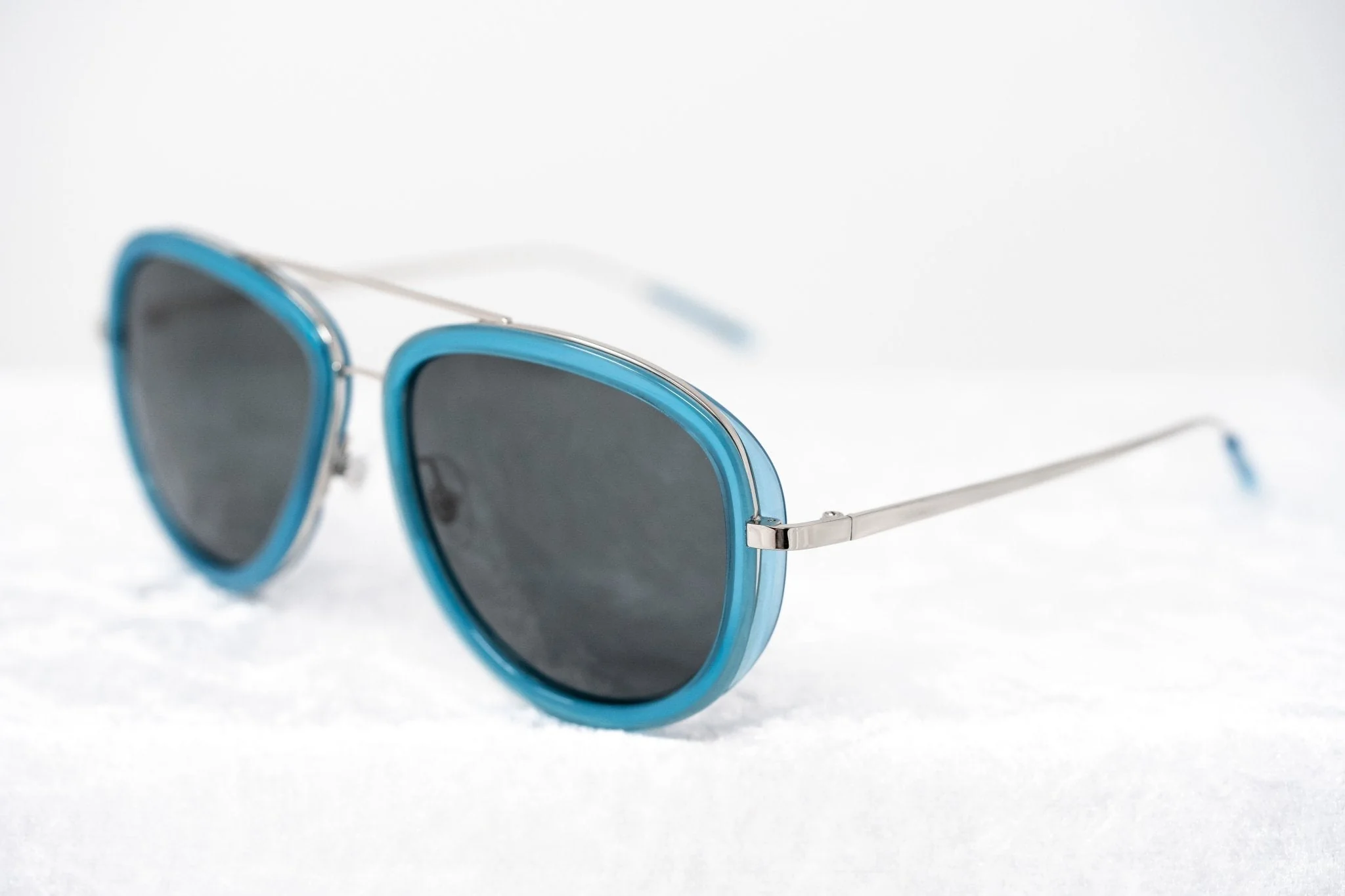 Phillip Lim Sunglasses Turquoise and Grey - Image 5
