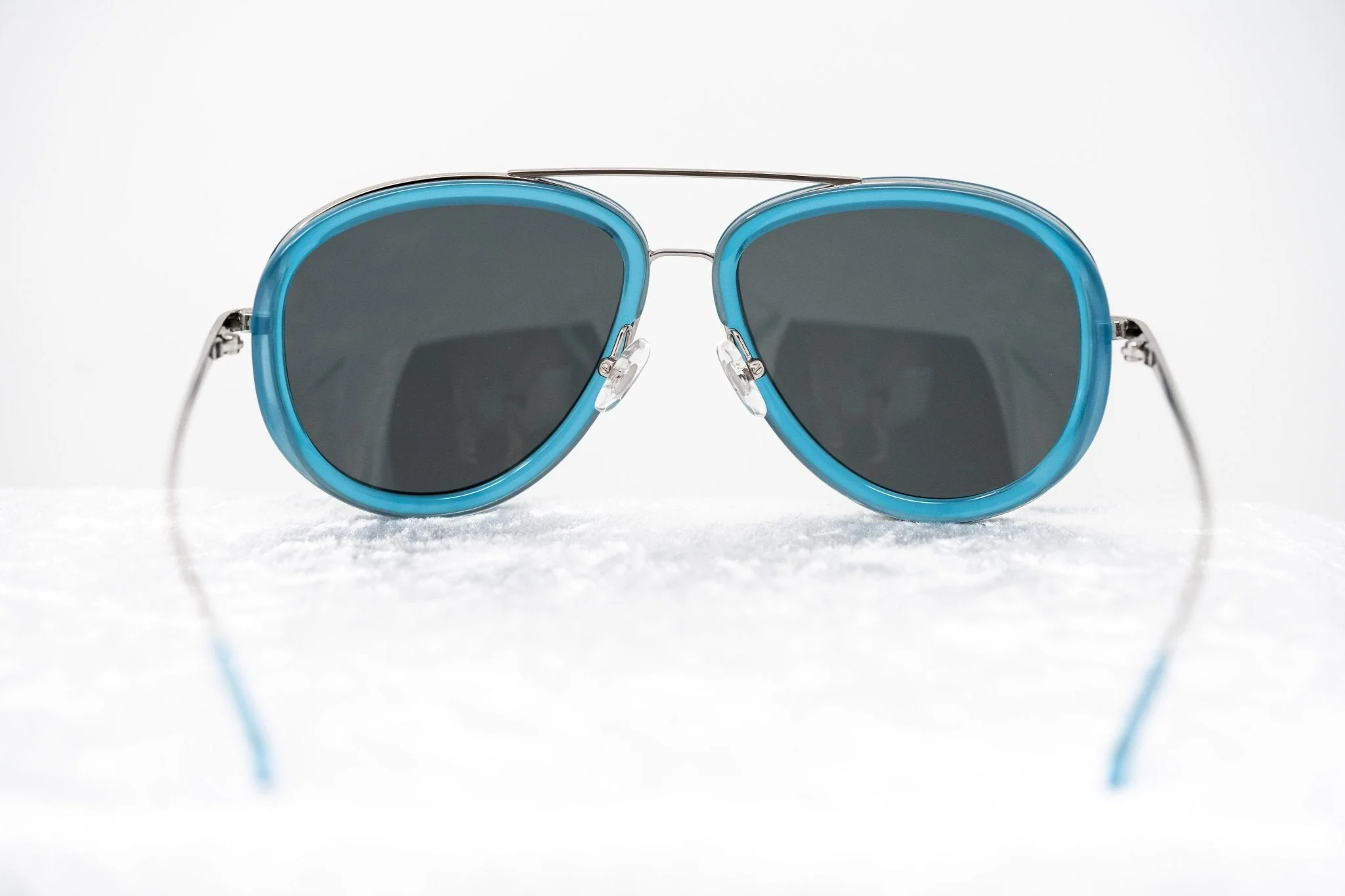 Phillip Lim Sunglasses Turquoise and Grey - Image 6