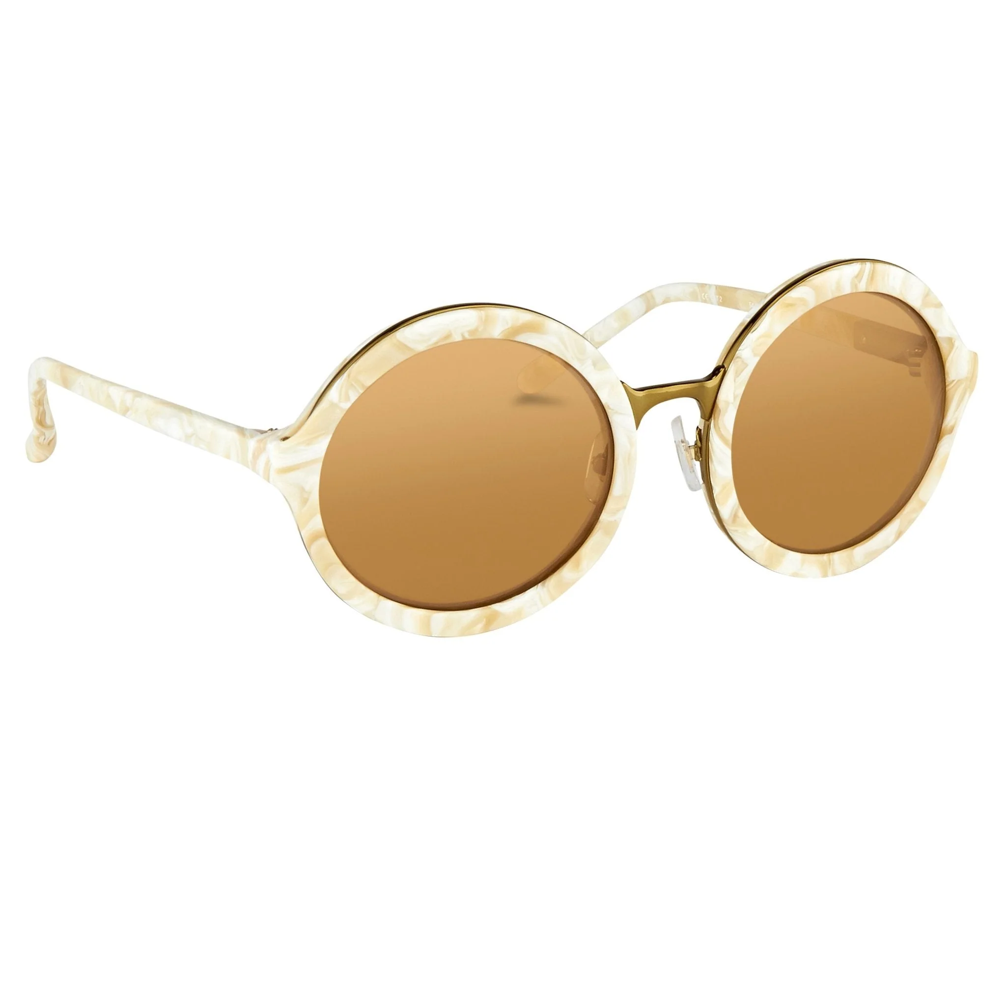 Phillip Lim Ladies Sunglasses Round Horn and Bronze - Image 4