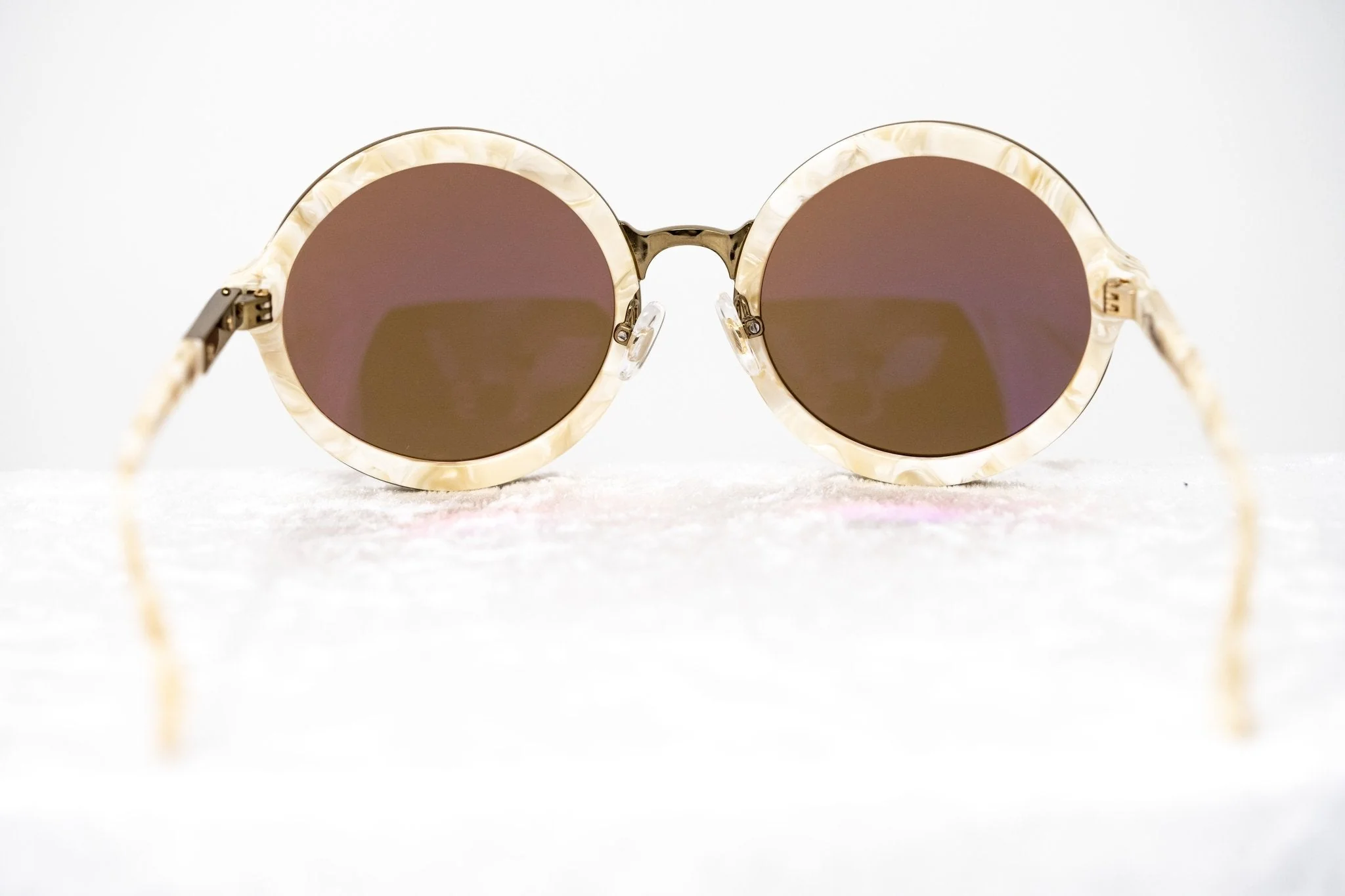 Phillip Lim Ladies Sunglasses Round Horn and Bronze - Image 6