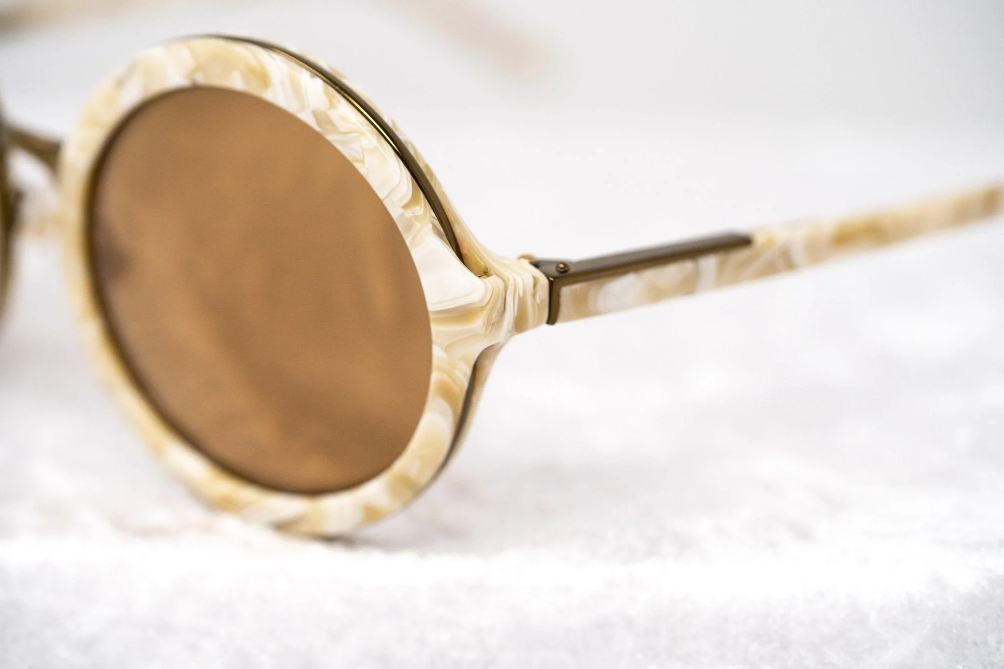 Phillip Lim Ladies Sunglasses Round Horn and Bronze - Image 9