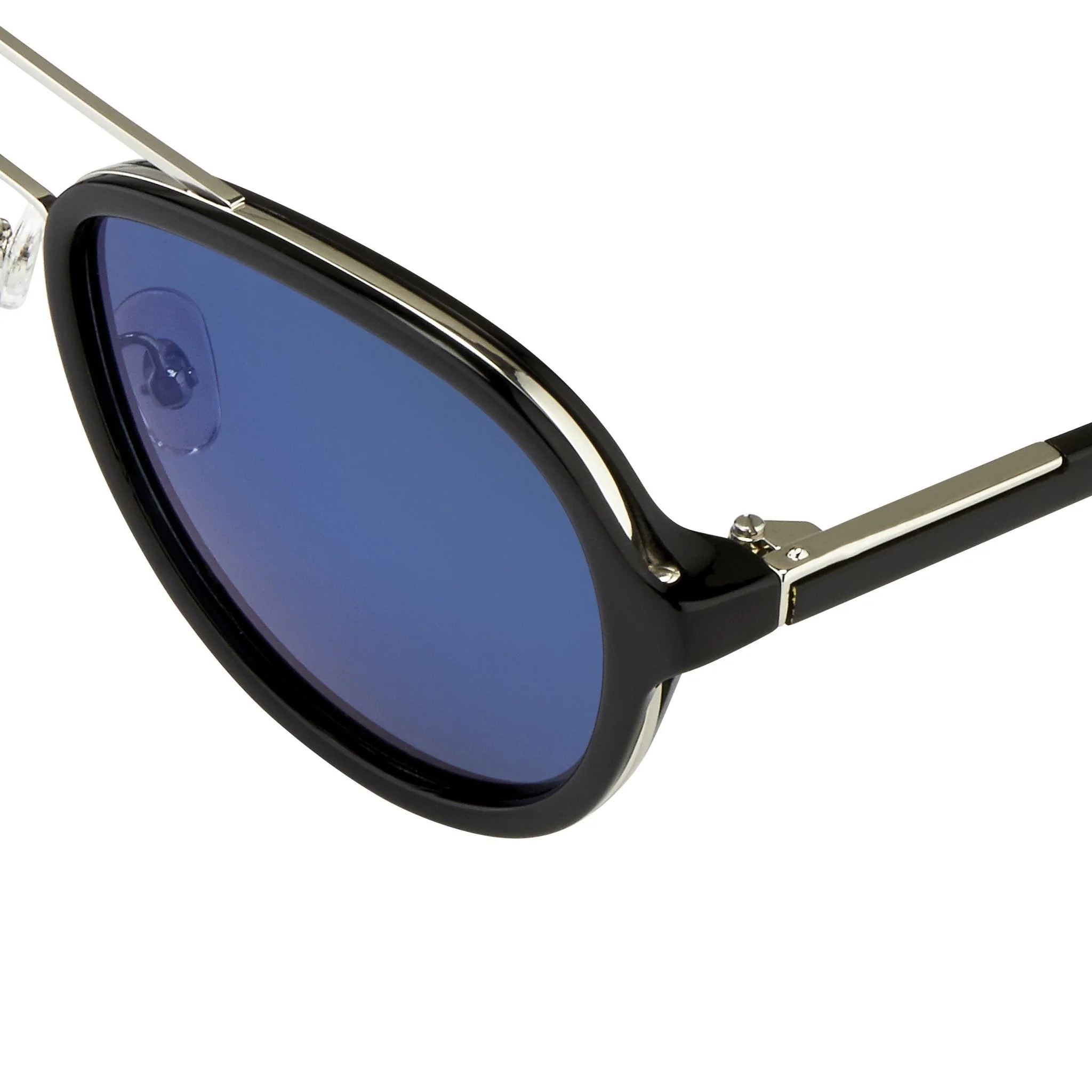 Phillip Lim Sunglasses Black and Blue Mirror - Image 2