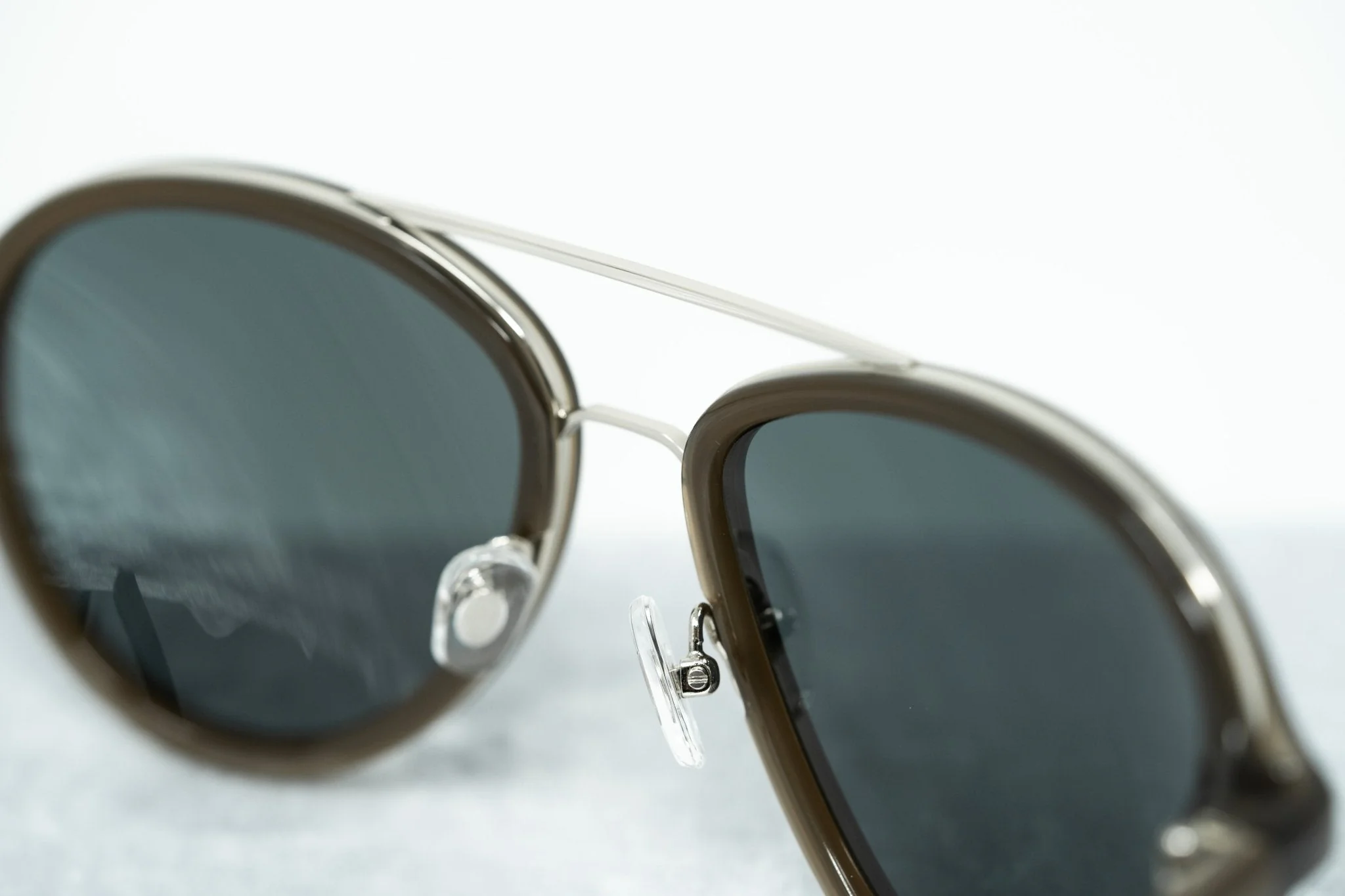 Phillip Lim Men's Sunglasses Brown and Fog Green - Image 7