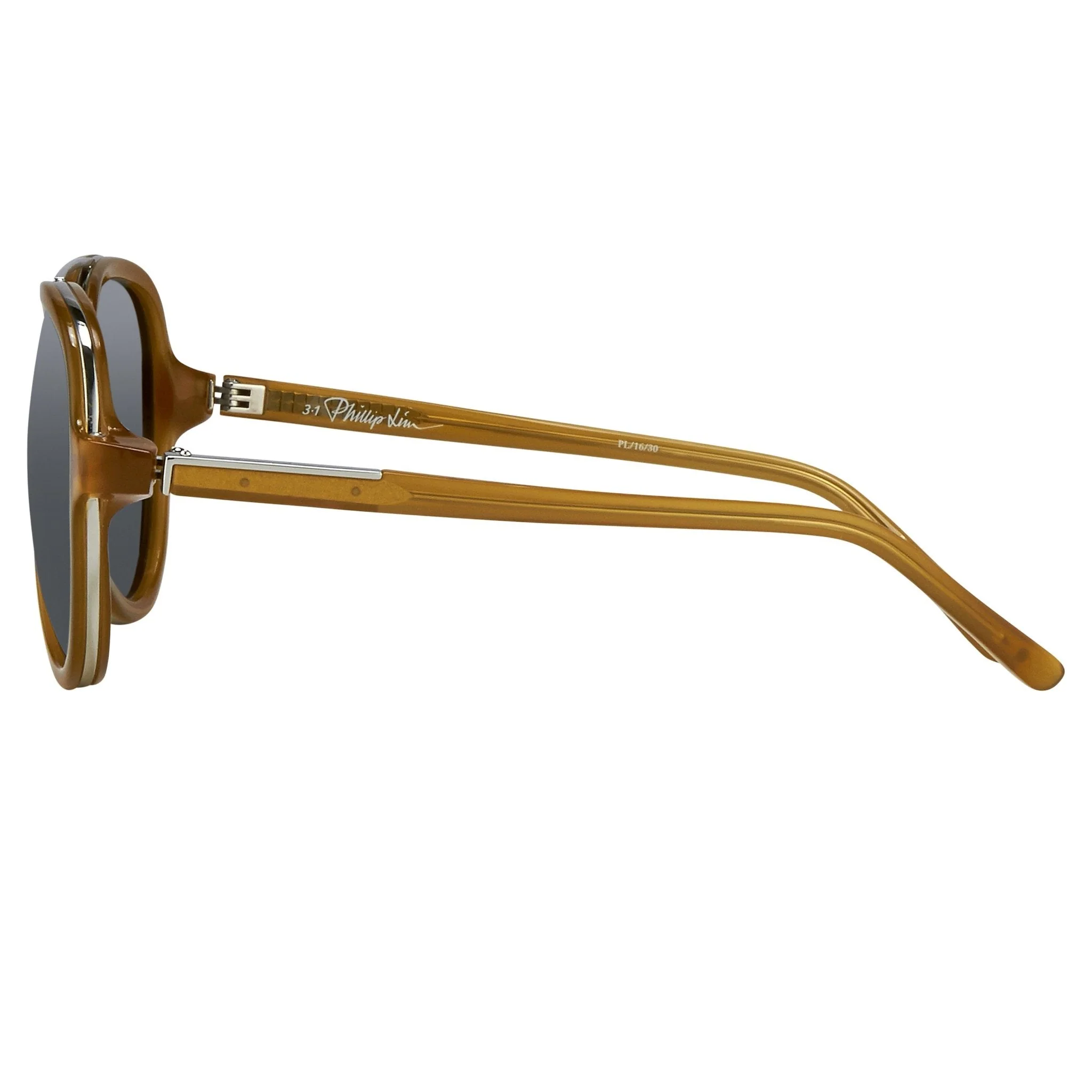 Phillip Lim Men's Sunglasses Honey and Fog Green - Image 4