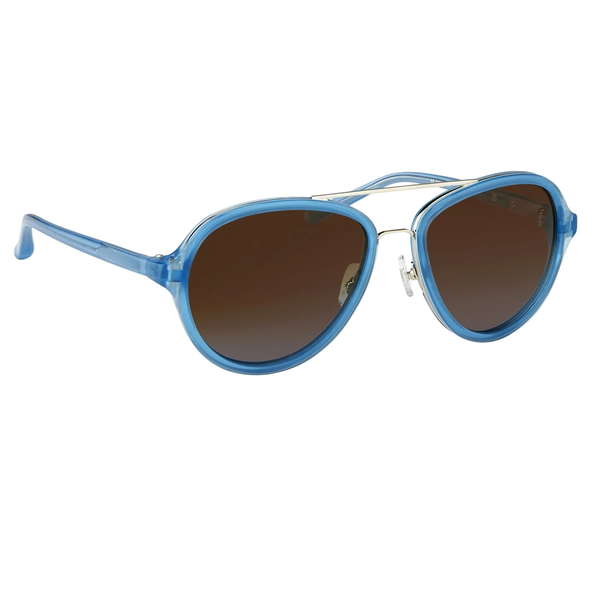 Phillip Lim Sunglasses Turquoise and Brown - Image 3