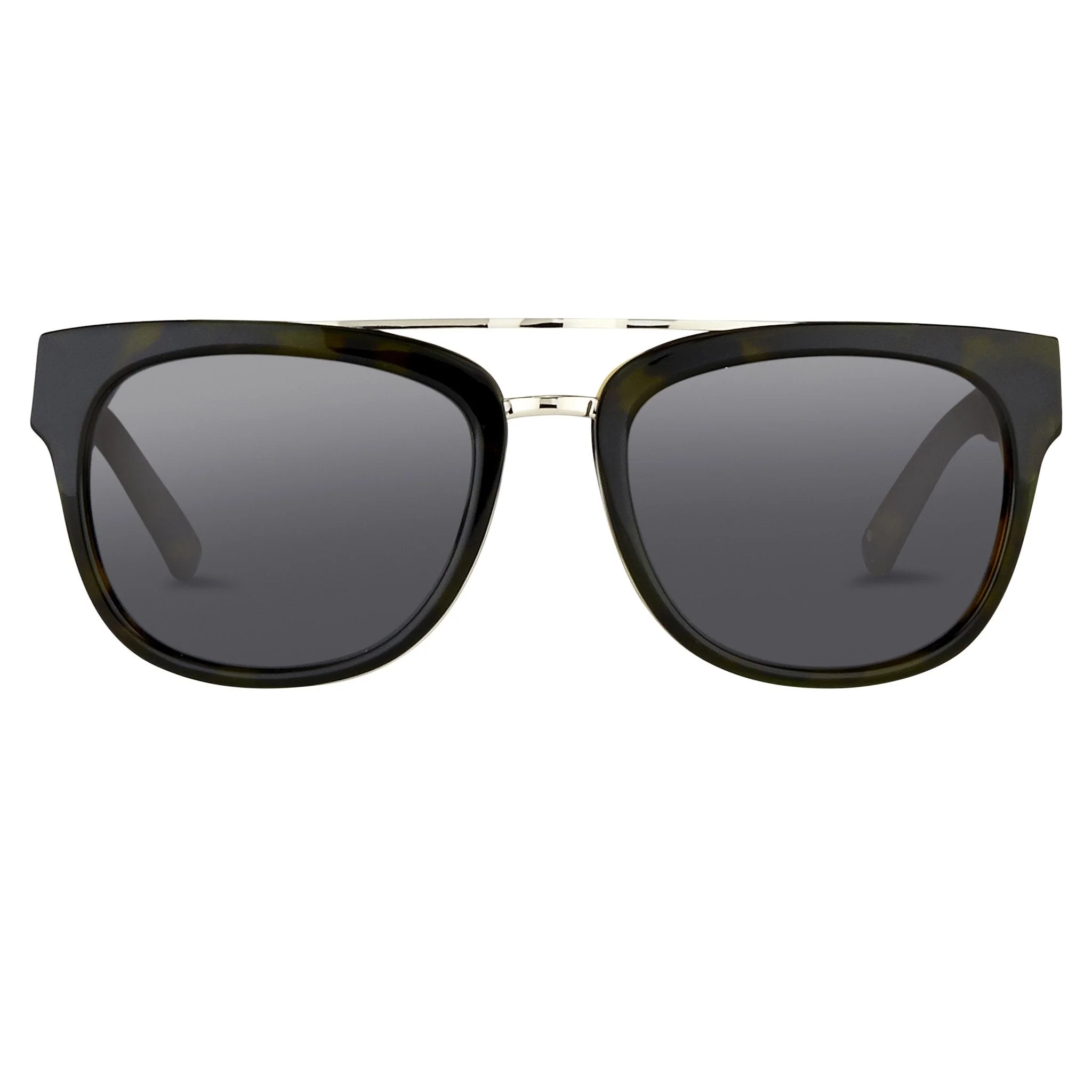 Phillip Lim Men's Sunglasses Rectangular Tortoiseshell and Fog Green