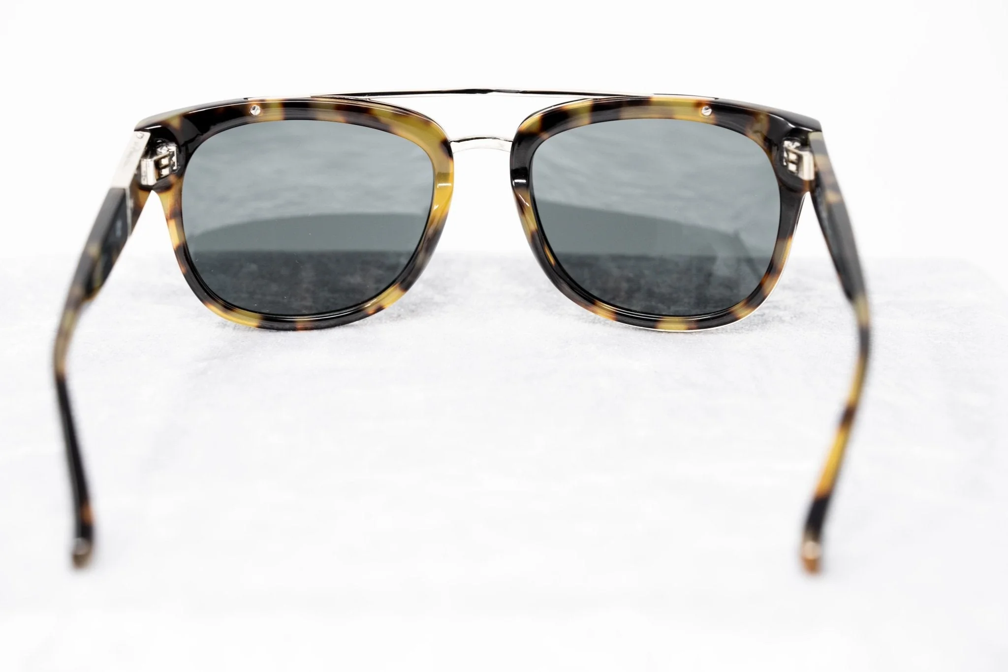 Phillip Lim Men's Sunglasses Rectangular Tortoiseshell and Fog Green - Image 6