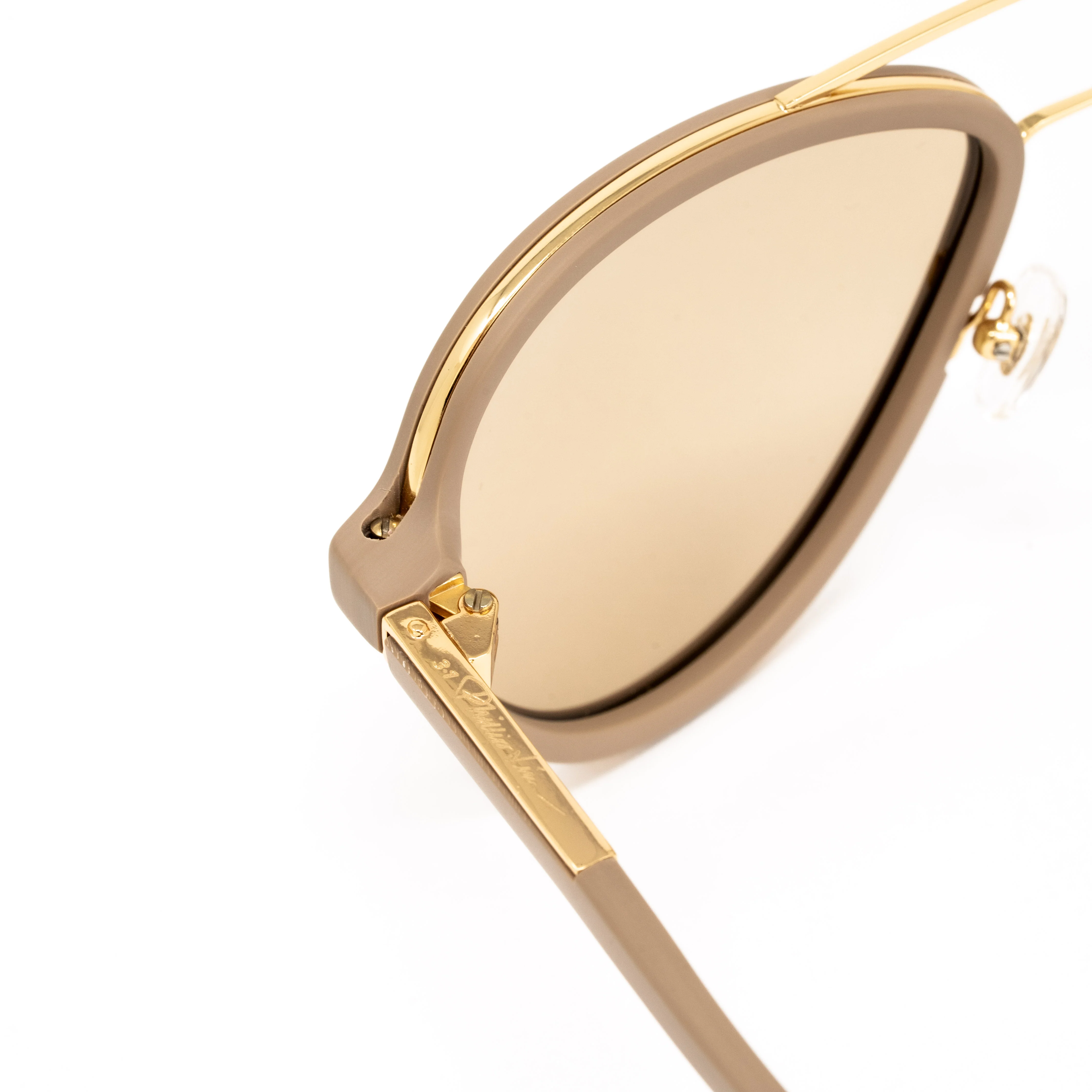 Phillip Lim x Linda Farrow Beige Sunglasses - Image 4
