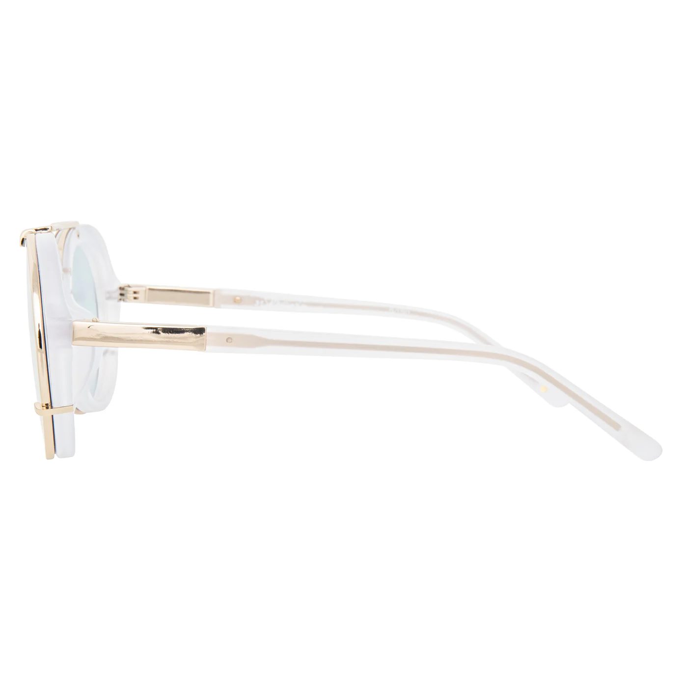 Phillip Lim x Linda Farrow White Blue Sunglasses - Image 3